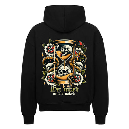 Get inked - Heavy Oversized Backprint Zipper Hoodie S Schwarz Tattoo Fashion von inked-mafia.de. Dieses Teil gehört in jeden Kleiderschrank eines inked-rebels! Finde ideale Geschenke für Tätowierte, Tattoofans oder Tätowierer.