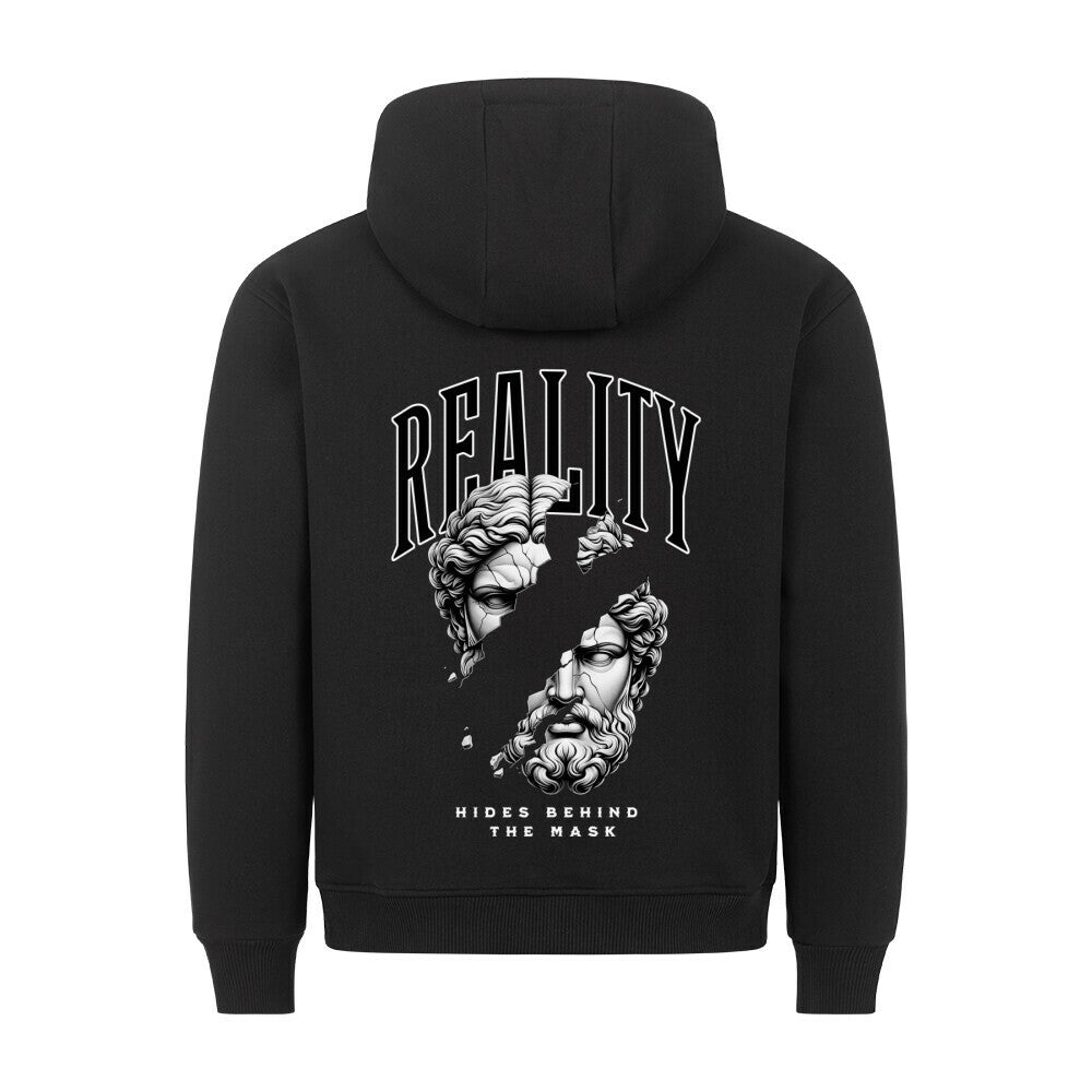 Reality - Backprint Hoodie Hoodie S Schwarz Tattoo Fashion von inked-mafia.de. Dieses Teil gehört in jeden Kleiderschrank eines inked-rebels! Finde ideale Geschenke für Tätowierte, Tattoofans oder Tätowierer.