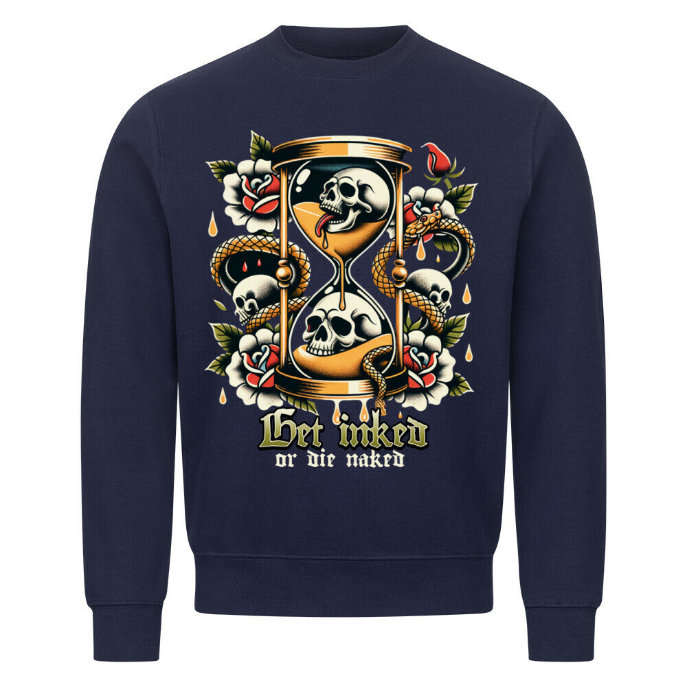 Get inked - Sweatshirt Sweatshirt S Navy Blue Tattoo Fashion von inked-mafia.de. Dieses Teil gehört in jeden Kleiderschrank eines inked-rebels! Finde ideale Geschenke für Tätowierte, Tattoofans oder Tätowierer.