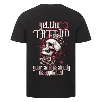 Disappointed - Premium Backprint Shirt T-Shirt S Schwarz Tattoo Fashion von inked-mafia.de. Dieses Teil gehört in jeden Kleiderschrank eines inked-rebels! Finde ideale Geschenke für Tätowierte, Tattoofans oder Tätowierer.