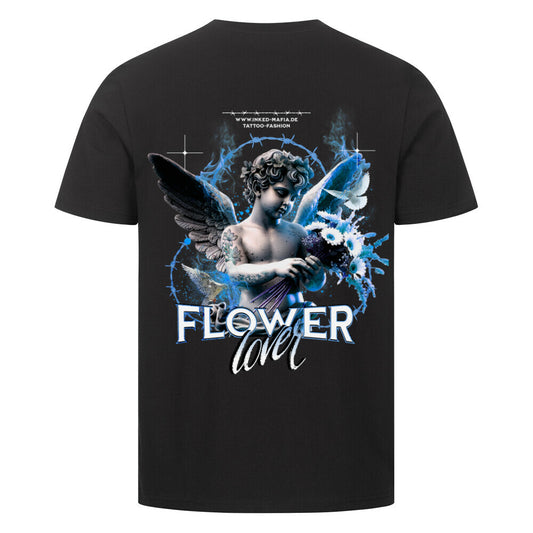 Flowerlover - Premium Backprint Shirt T-Shirt S Schwarz Tattoo Fashion von inked-mafia.de. Dieses Teil gehört in jeden Kleiderschrank eines inked-rebels! Finde ideale Geschenke für Tätowierte, Tattoofans oder Tätowierer.