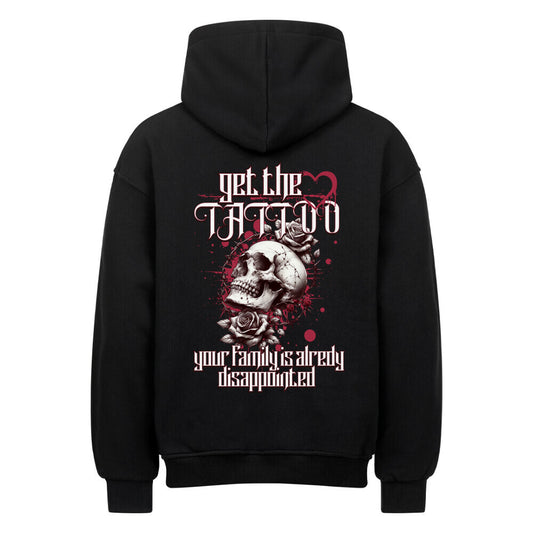 Disappointed - Heavy Oversized Backprint Hoodie Hoodie XS Schwarz Tattoo Fashion von inked-mafia.de. Dieses Teil gehört in jeden Kleiderschrank eines inked-rebels! Finde ideale Geschenke für Tätowierte, Tattoofans oder Tätowierer.