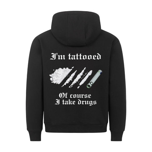 Drugs - Backprint Hoodie Hoodie S Schwarz Tattoo Fashion von inked-mafia.de. Dieses Teil gehört in jeden Kleiderschrank eines inked-rebels! Finde ideale Geschenke für Tätowierte, Tattoofans oder Tätowierer.