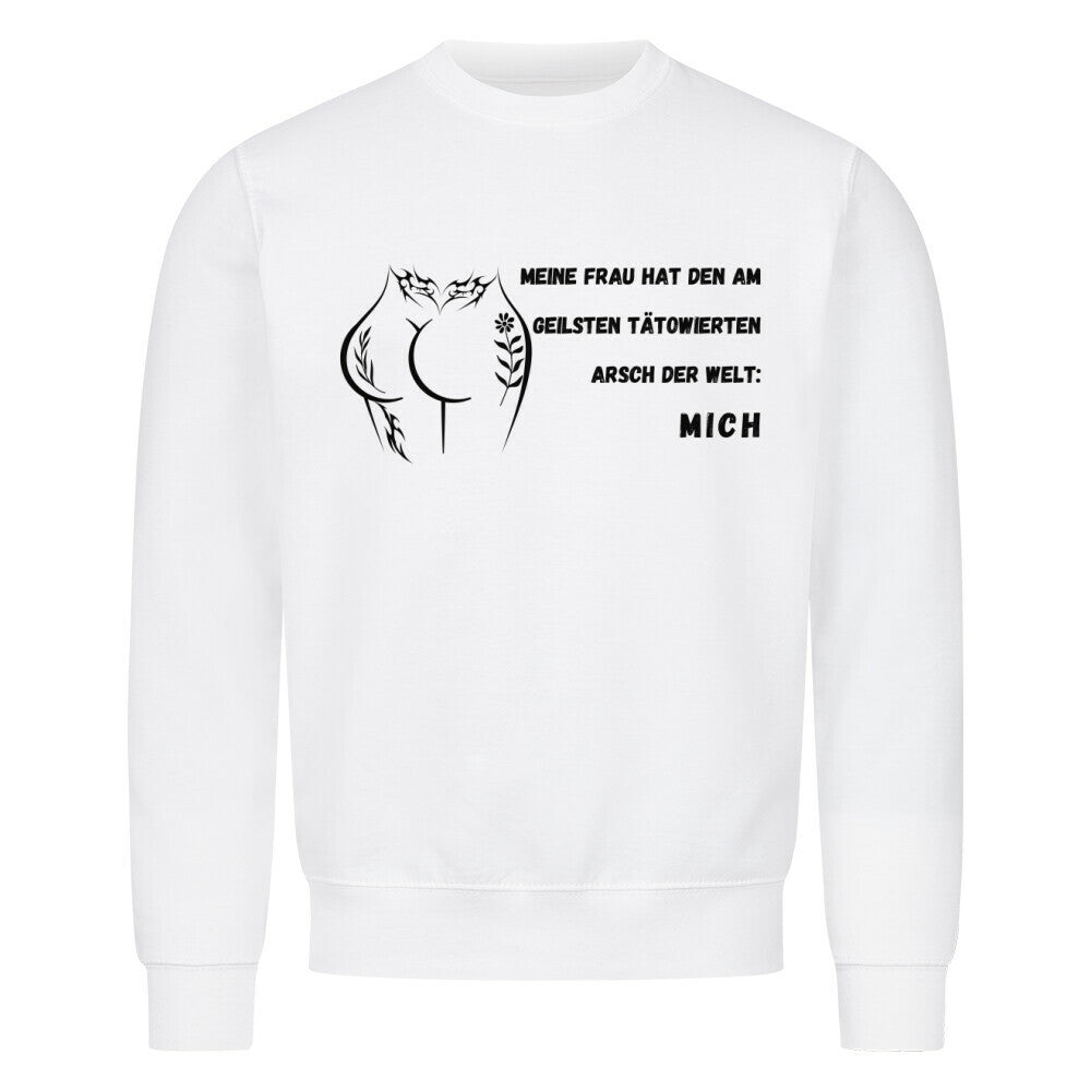 Arsch - Sweatshirt Sweatshirt S Weiß Tattoo Fashion von inked-mafia.de. Dieses Teil gehört in jeden Kleiderschrank eines inked-rebels! Finde ideale Geschenke für Tätowierte, Tattoofans oder Tätowierer.