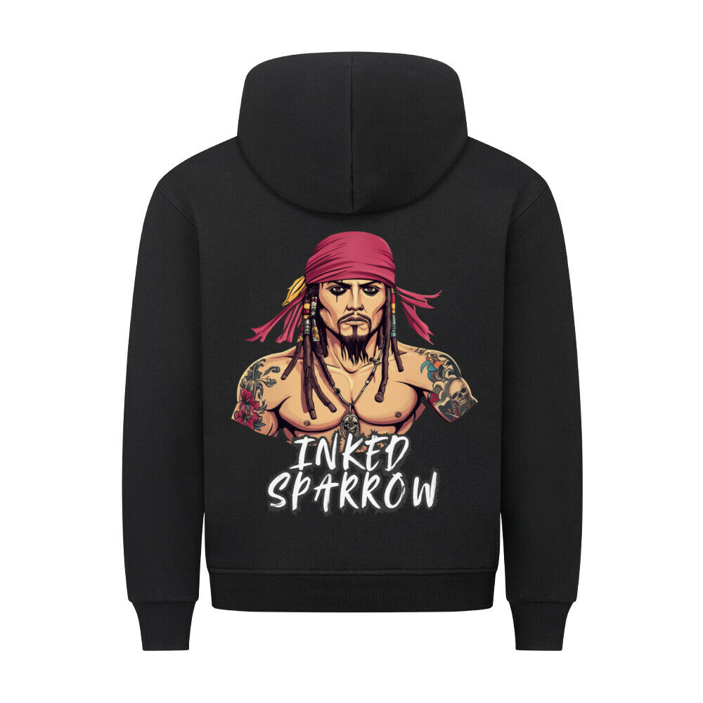 Inked Sparrow - Backprint Hoodie Hoodie S Schwarz Tattoo Fashion von inked-mafia.de. Dieses Teil gehört in jeden Kleiderschrank eines inked-rebels! Finde ideale Geschenke für Tätowierte, Tattoofans oder Tätowierer.