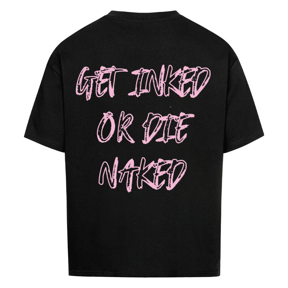 Get inked - Heavy Oversized Backprint Shirt T-Shirt XS Schwarz Tattoo Fashion von inked-mafia.de. Dieses Teil gehört in jeden Kleiderschrank eines inked-rebels! Finde ideale Geschenke für Tätowierte, Tattoofans oder Tätowierer.