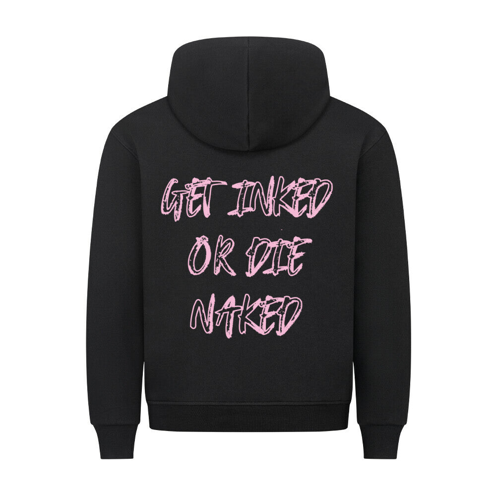Get inked - Backprint Hoodie Hoodie S Schwarz Tattoo Fashion von inked-mafia.de. Dieses Teil gehört in jeden Kleiderschrank eines inked-rebels! Finde ideale Geschenke für Tätowierte, Tattoofans oder Tätowierer.