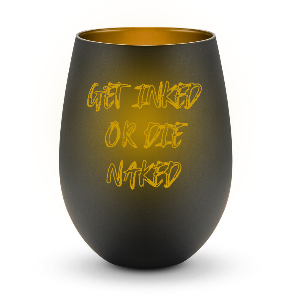 Get inked - Windlicht LaserPng Standard Schwarz-Gold Tattoo Fashion von inked-mafia.de. Dieses Teil gehört in jeden Kleiderschrank eines inked-rebels! Finde ideale Geschenke für Tätowierte, Tattoofans oder Tätowierer.