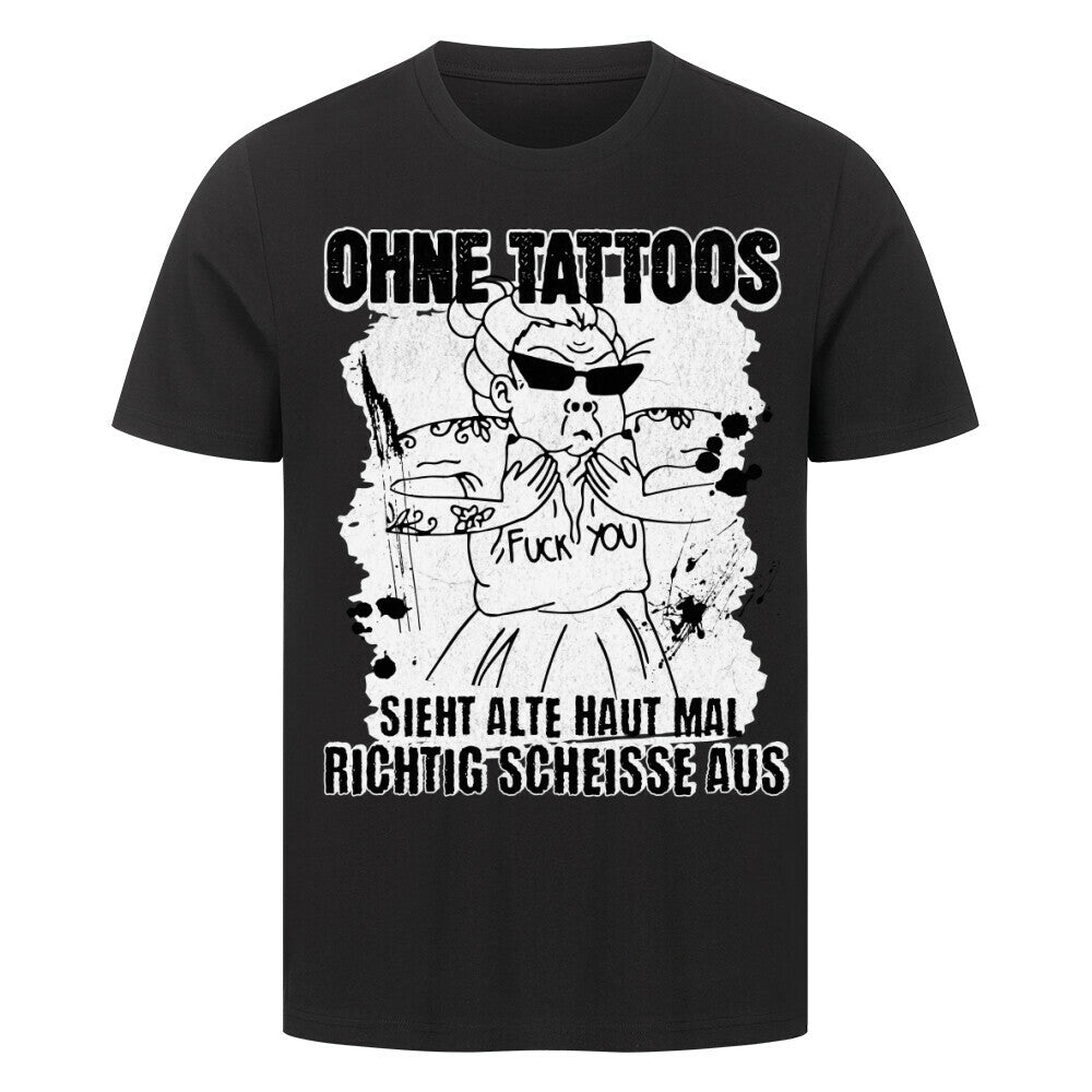 Alte Haut - Premium Shirt T-Shirt S Schwarz Tattoo Fashion von inked-mafia.de. Dieses Teil gehört in jeden Kleiderschrank eines inked-rebels! Finde ideale Geschenke für Tätowierte, Tattoofans oder Tätowierer.