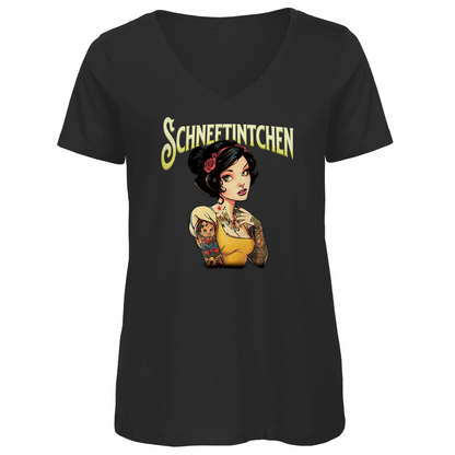 Schneetintchen - Damen Shirt Clothes  Schwarz XS  Tattoo Fashion von inked-mafia.de. Dieses Teil gehört in jeden Kleiderschrank eines inked-rebels! Finde ideale Geschenke für Tätowierte, Tattoofans oder Tätowierer.