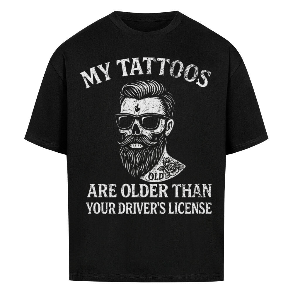 Drivers License - Heavy Oversized Shirt T-Shirt XS Schwarz Tattoo Fashion von inked-mafia.de. Dieses Teil gehört in jeden Kleiderschrank eines inked-rebels! Finde ideale Geschenke für Tätowierte, Tattoofans oder Tätowierer.