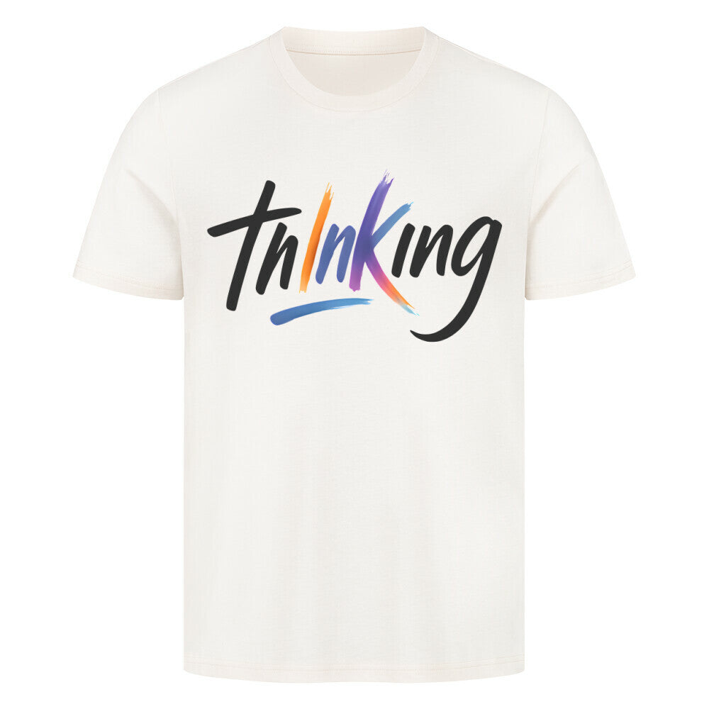 Thinking - Premium Shirt T-Shirt S Beige Tattoo Fashion von inked-mafia.de. Dieses Teil gehört in jeden Kleiderschrank eines inked-rebels! Finde ideale Geschenke für Tätowierte, Tattoofans oder Tätowierer.