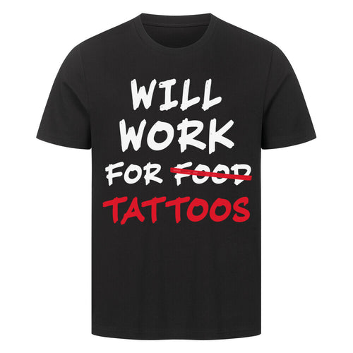 Food - Premium Shirt T-Shirt S Schwarz Tattoo Fashion von inked-mafia.de. Dieses Teil gehört in jeden Kleiderschrank eines inked-rebels! Finde ideale Geschenke für Tätowierte, Tattoofans oder Tätowierer.