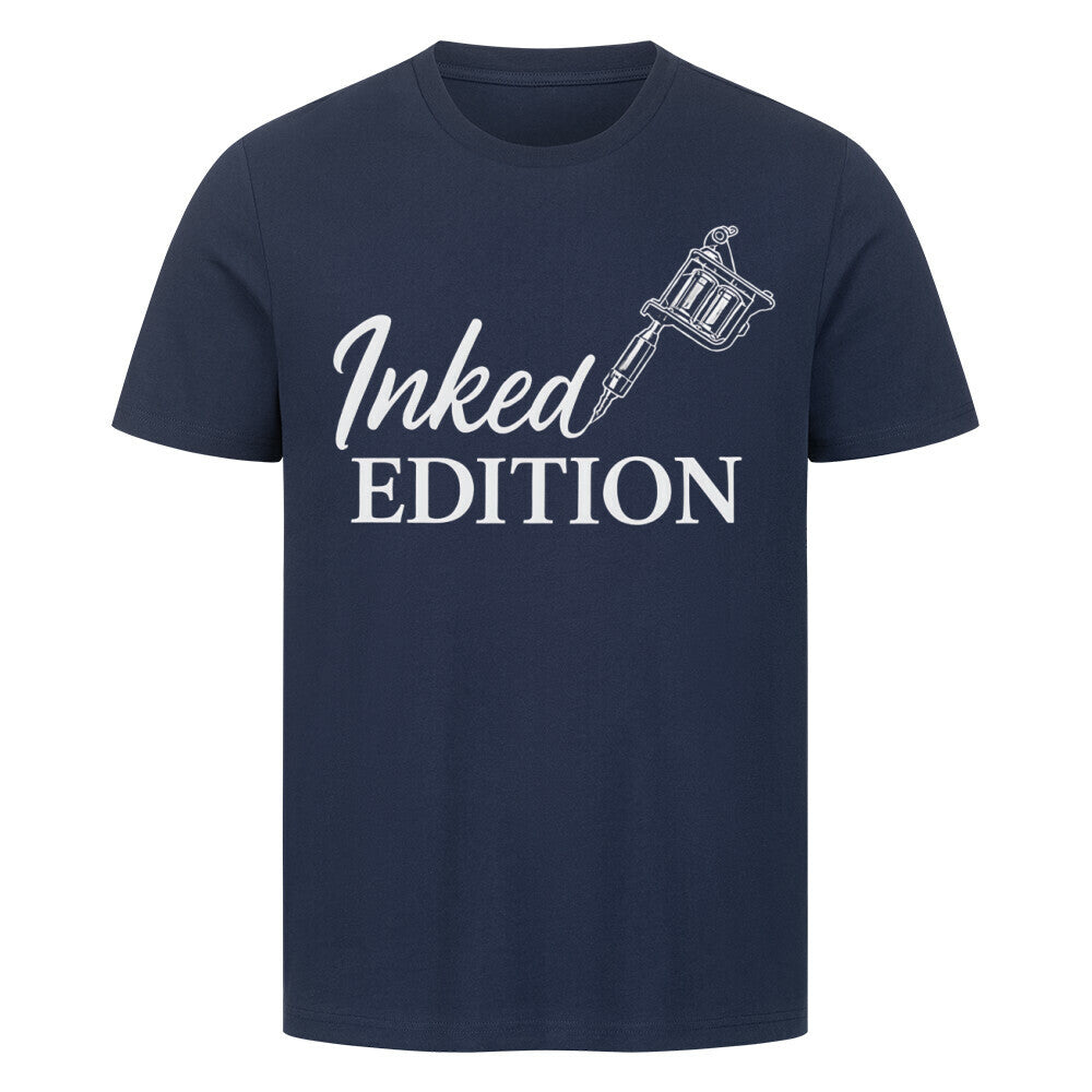 Inked Edition - Premium Shirt T-Shirt S Navy Blue Tattoo Fashion von inked-mafia.de. Dieses Teil gehört in jeden Kleiderschrank eines inked-rebels! Finde ideale Geschenke für Tätowierte, Tattoofans oder Tätowierer.