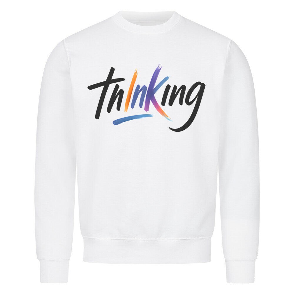 Thinking - Sweatshirt Sweatshirt S Weiß Tattoo Fashion von inked-mafia.de. Dieses Teil gehört in jeden Kleiderschrank eines inked-rebels! Finde ideale Geschenke für Tätowierte, Tattoofans oder Tätowierer.