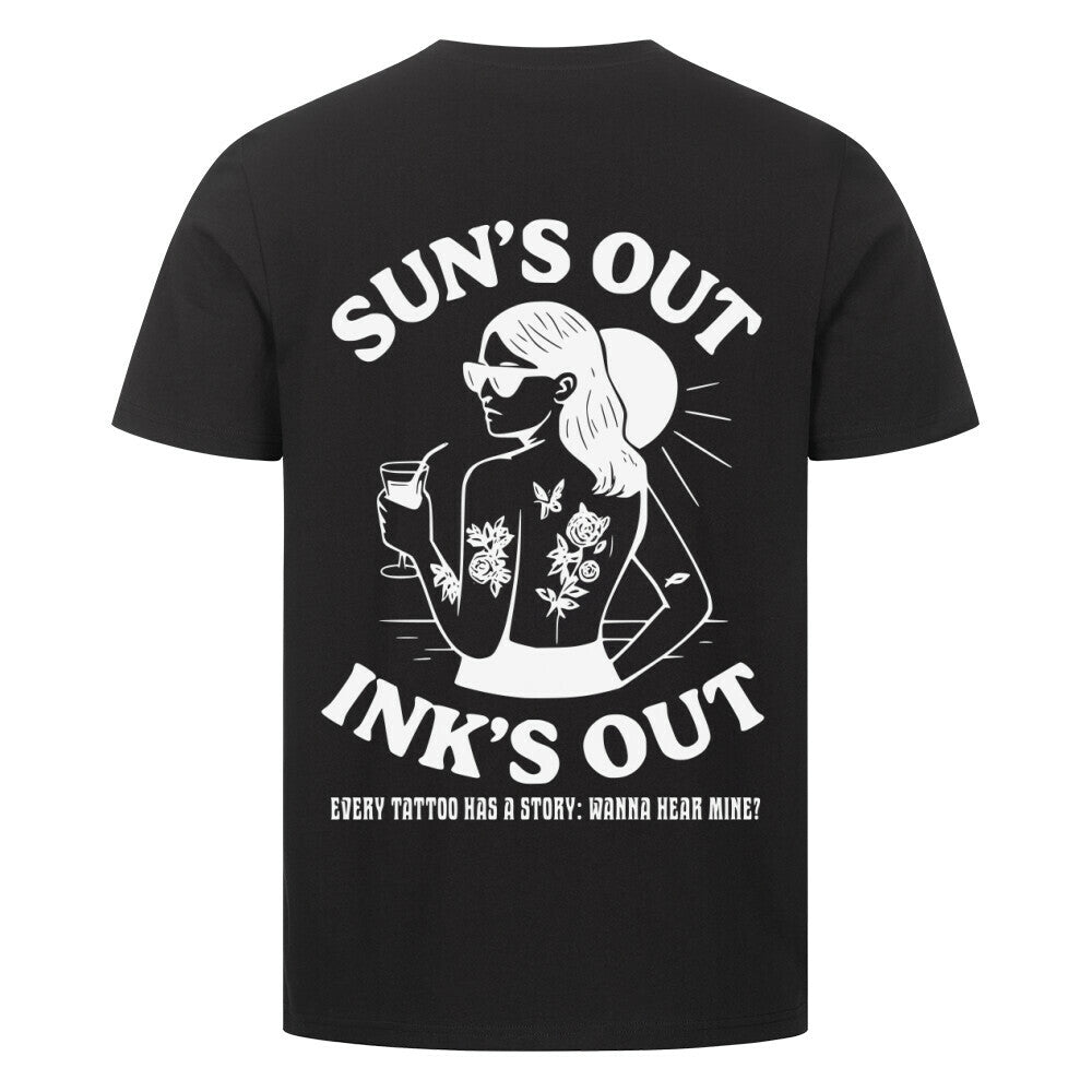 Sun - Premium Backprint Shirt T-Shirt S Schwarz Tattoo Fashion von inked-mafia.de. Dieses Teil gehört in jeden Kleiderschrank eines inked-rebels! Finde ideale Geschenke für Tätowierte, Tattoofans oder Tätowierer.