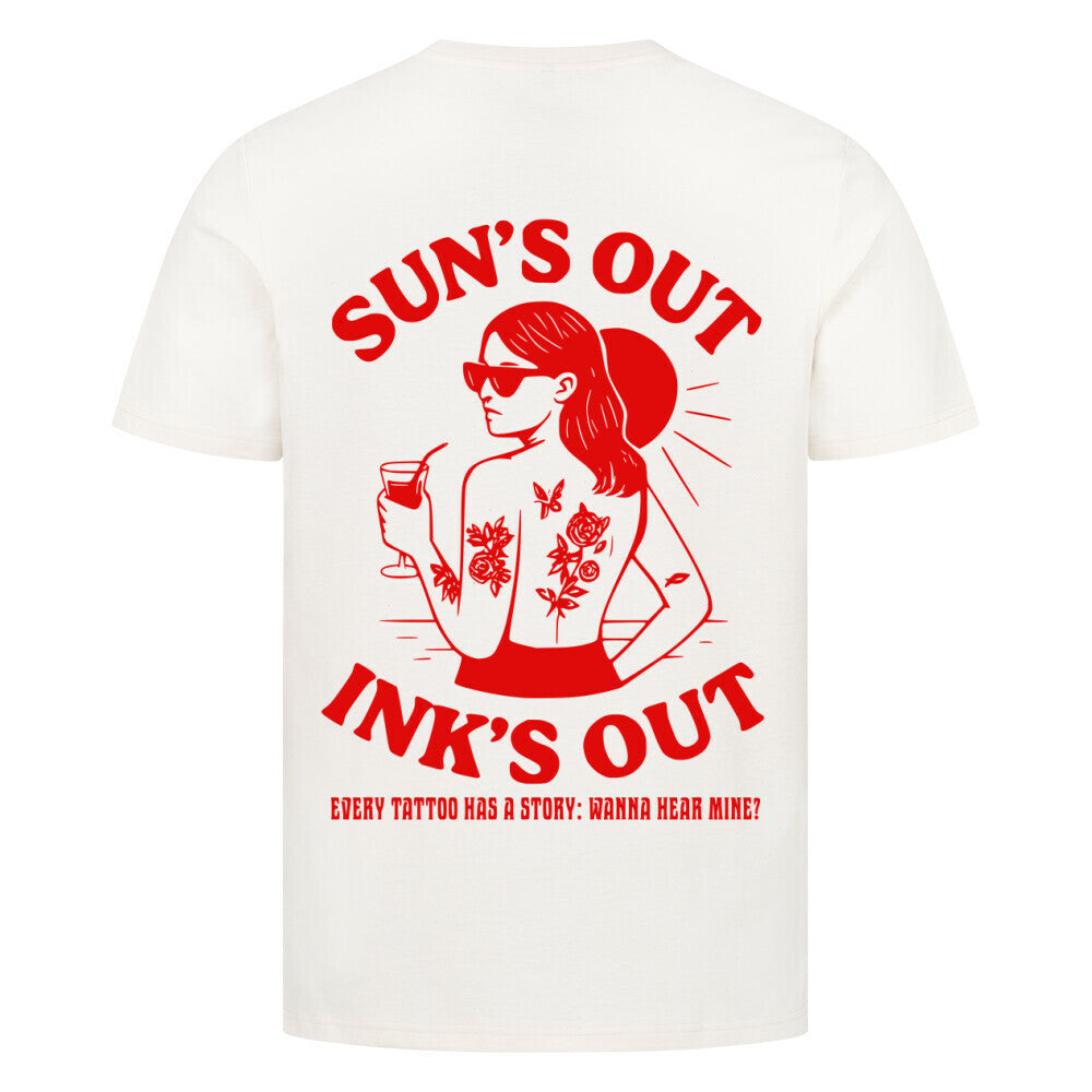 Sun - Premium Backprint Shirt T-Shirt S Beige Tattoo Fashion von inked-mafia.de. Dieses Teil gehört in jeden Kleiderschrank eines inked-rebels! Finde ideale Geschenke für Tätowierte, Tattoofans oder Tätowierer.