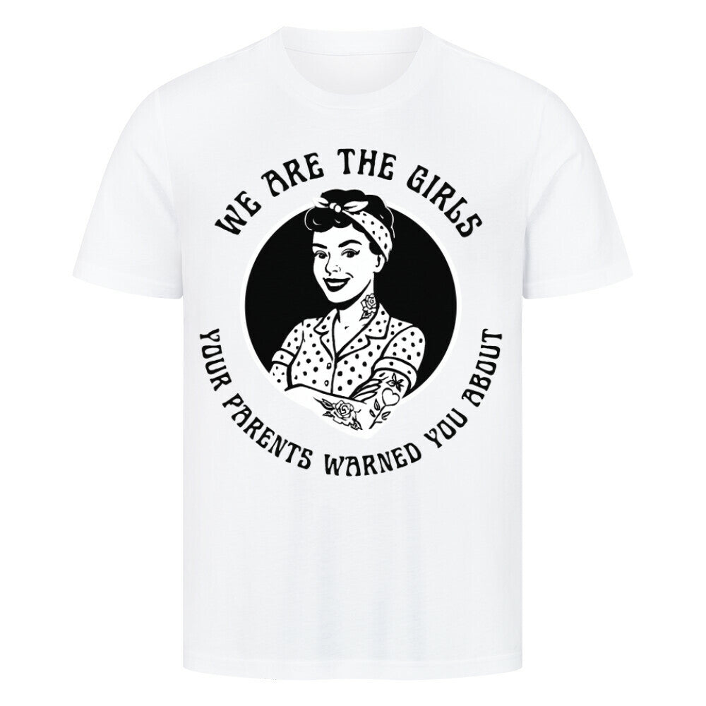 Girls - Premium Shirt T-Shirt S Weiß Tattoo Fashion von inked-mafia.de. Dieses Teil gehört in jeden Kleiderschrank eines inked-rebels! Finde ideale Geschenke für Tätowierte, Tattoofans oder Tätowierer.