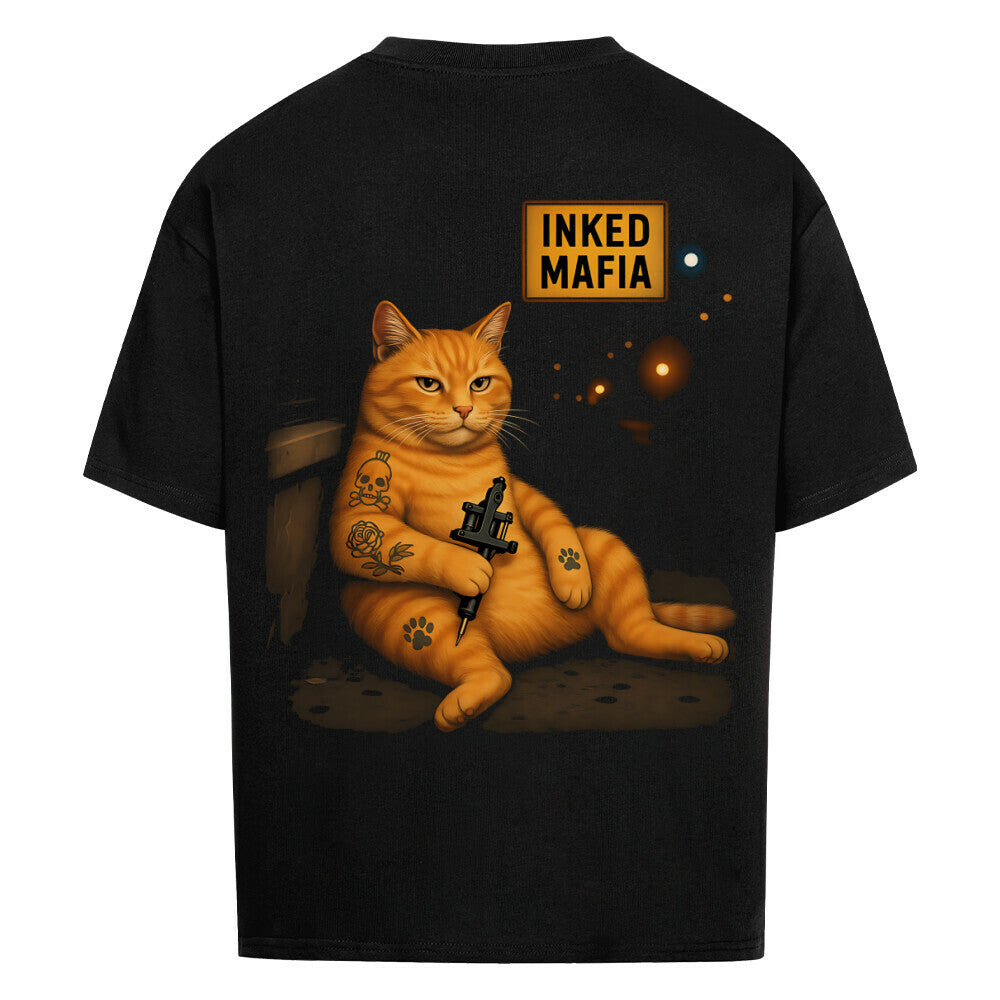 Bad Kitty - Heavy Oversized Backprint Shirt T-Shirt XS Schwarz Tattoo Fashion von inked-mafia.de. Dieses Teil gehört in jeden Kleiderschrank eines inked-rebels! Finde ideale Geschenke für Tätowierte, Tattoofans oder Tätowierer.