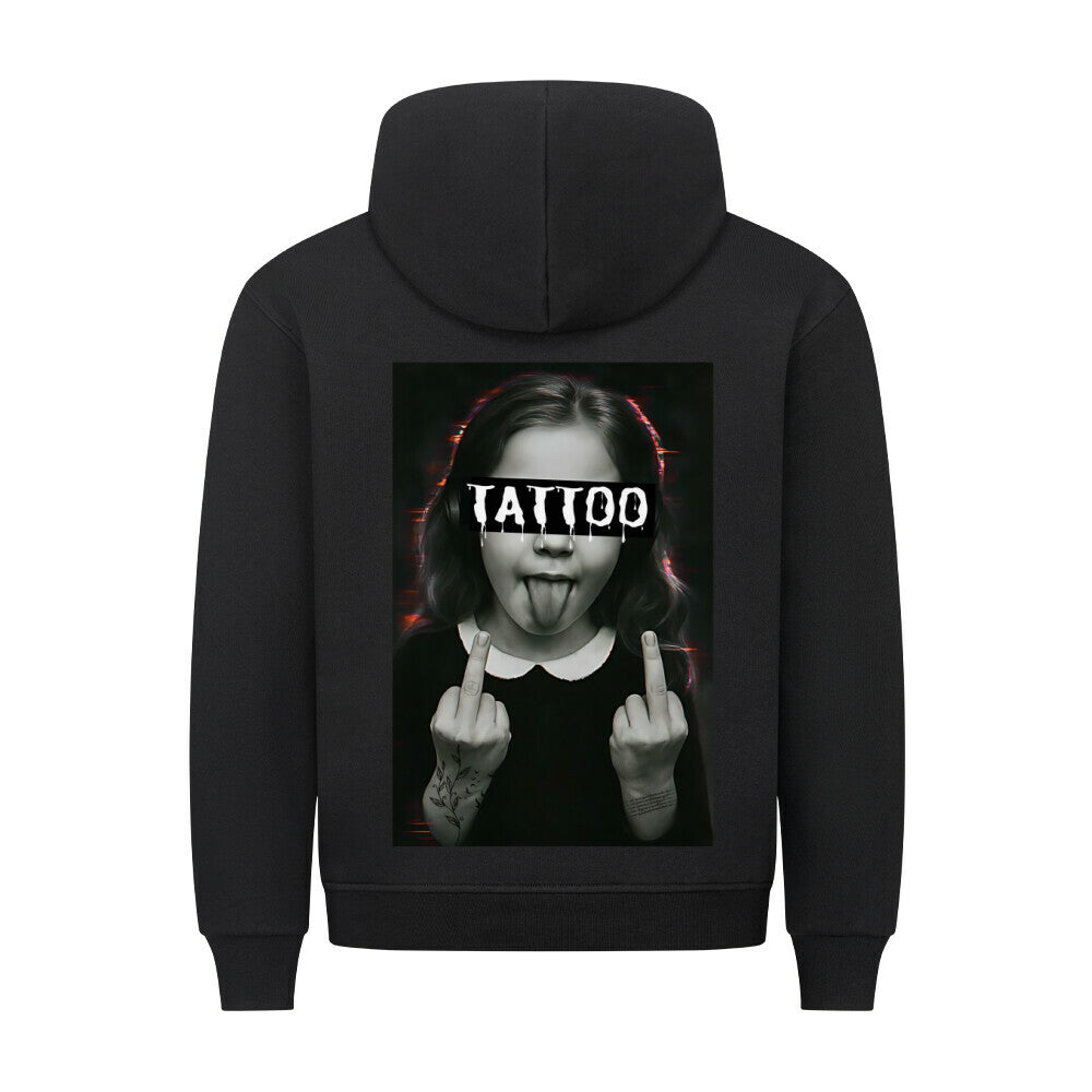 Tattoo - Backprint Hoodie Hoodie S Schwarz Tattoo Fashion von inked-mafia.de. Dieses Teil gehört in jeden Kleiderschrank eines inked-rebels! Finde ideale Geschenke für Tätowierte, Tattoofans oder Tätowierer.