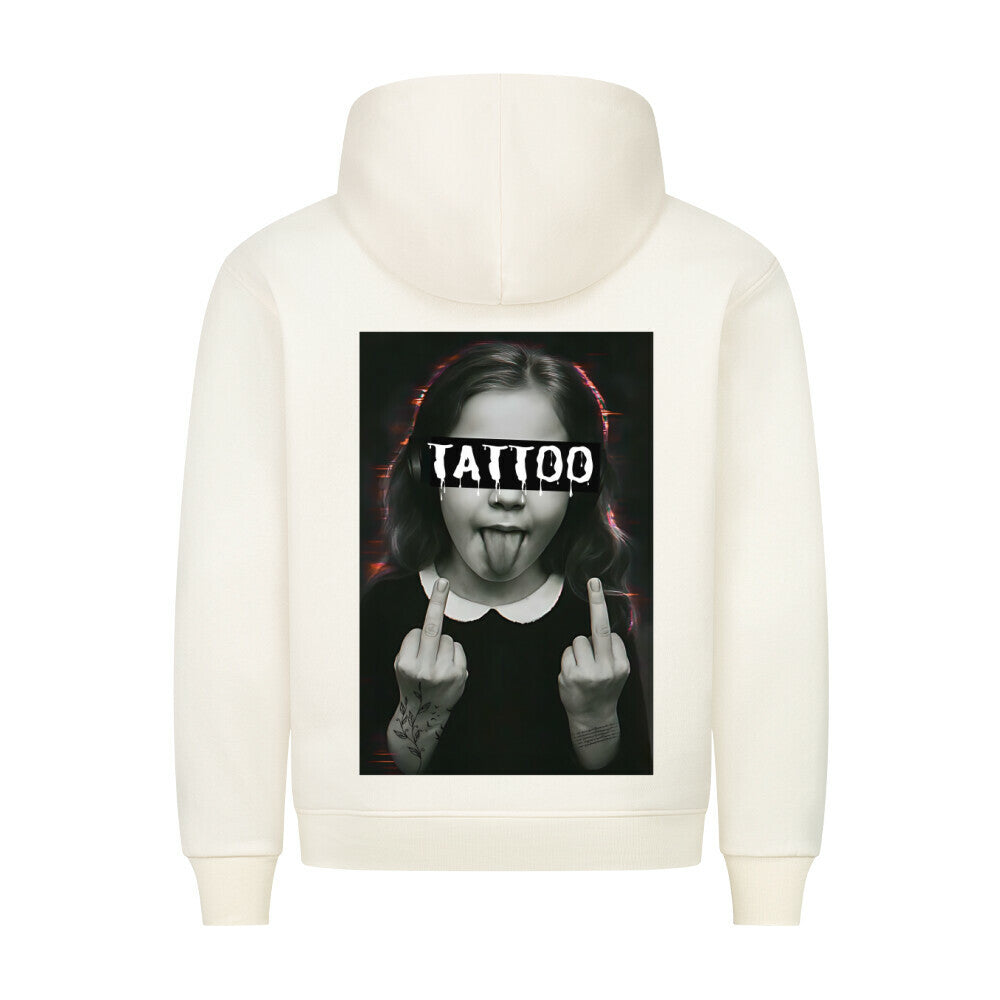 Tattoo - Backprint Hoodie Hoodie S Beige Tattoo Fashion von inked-mafia.de. Dieses Teil gehört in jeden Kleiderschrank eines inked-rebels! Finde ideale Geschenke für Tätowierte, Tattoofans oder Tätowierer.