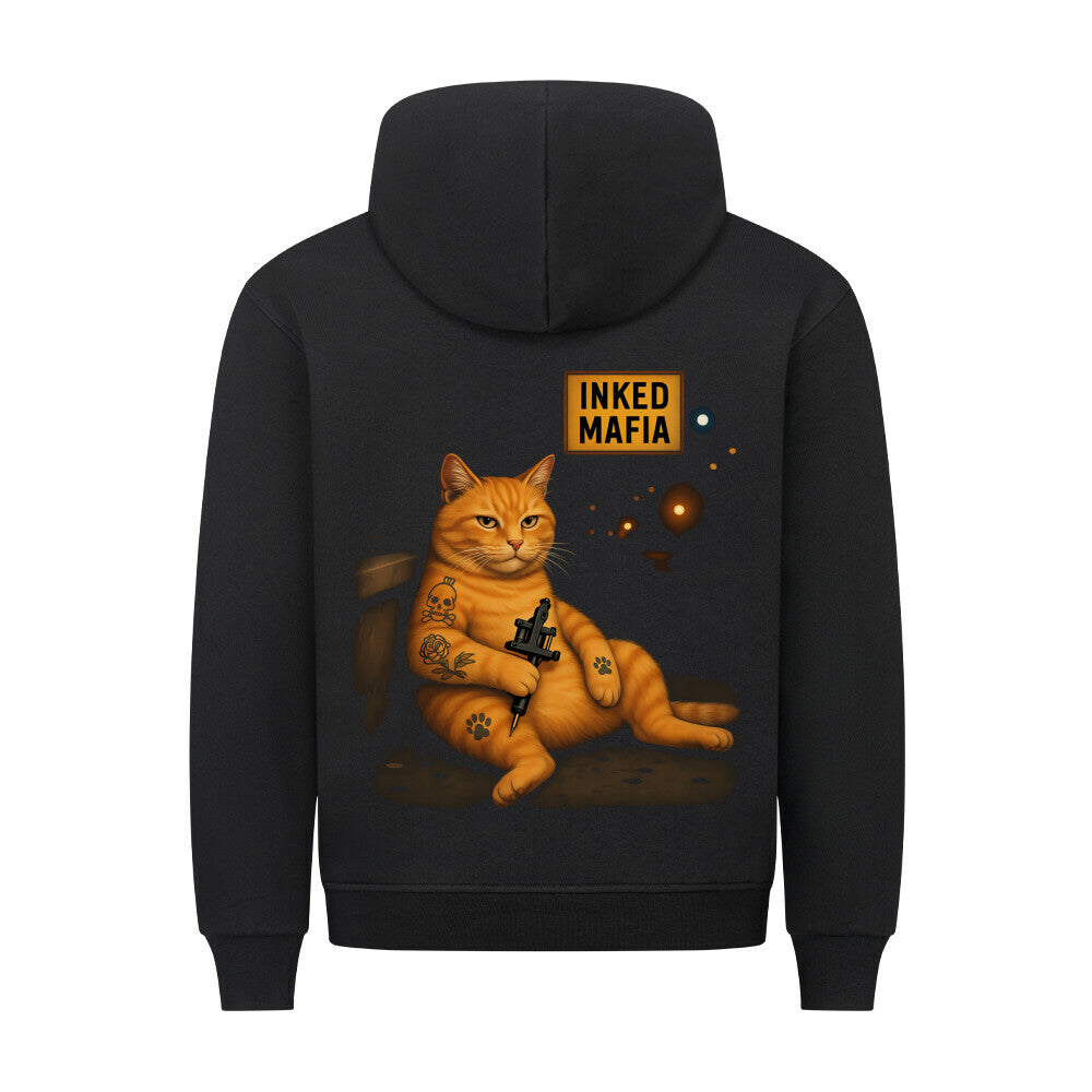 Bad Kitty - Backprint Hoodie Hoodie S Schwarz Tattoo Fashion von inked-mafia.de. Dieses Teil gehört in jeden Kleiderschrank eines inked-rebels! Finde ideale Geschenke für Tätowierte, Tattoofans oder Tätowierer.