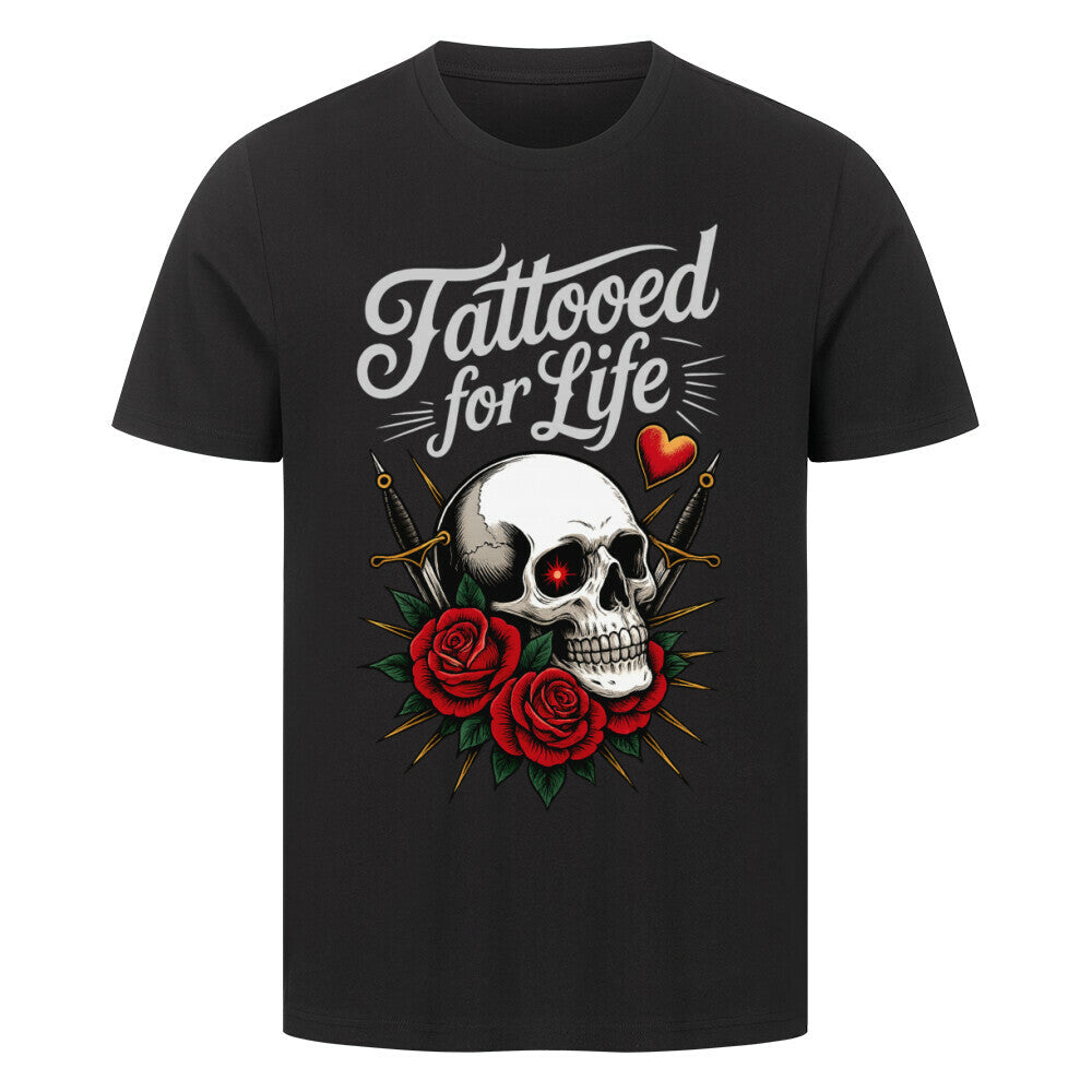 Life - Premium Shirt T-Shirt S Schwarz Tattoo Fashion von inked-mafia.de. Dieses Teil gehört in jeden Kleiderschrank eines inked-rebels! Finde ideale Geschenke für Tätowierte, Tattoofans oder Tätowierer.