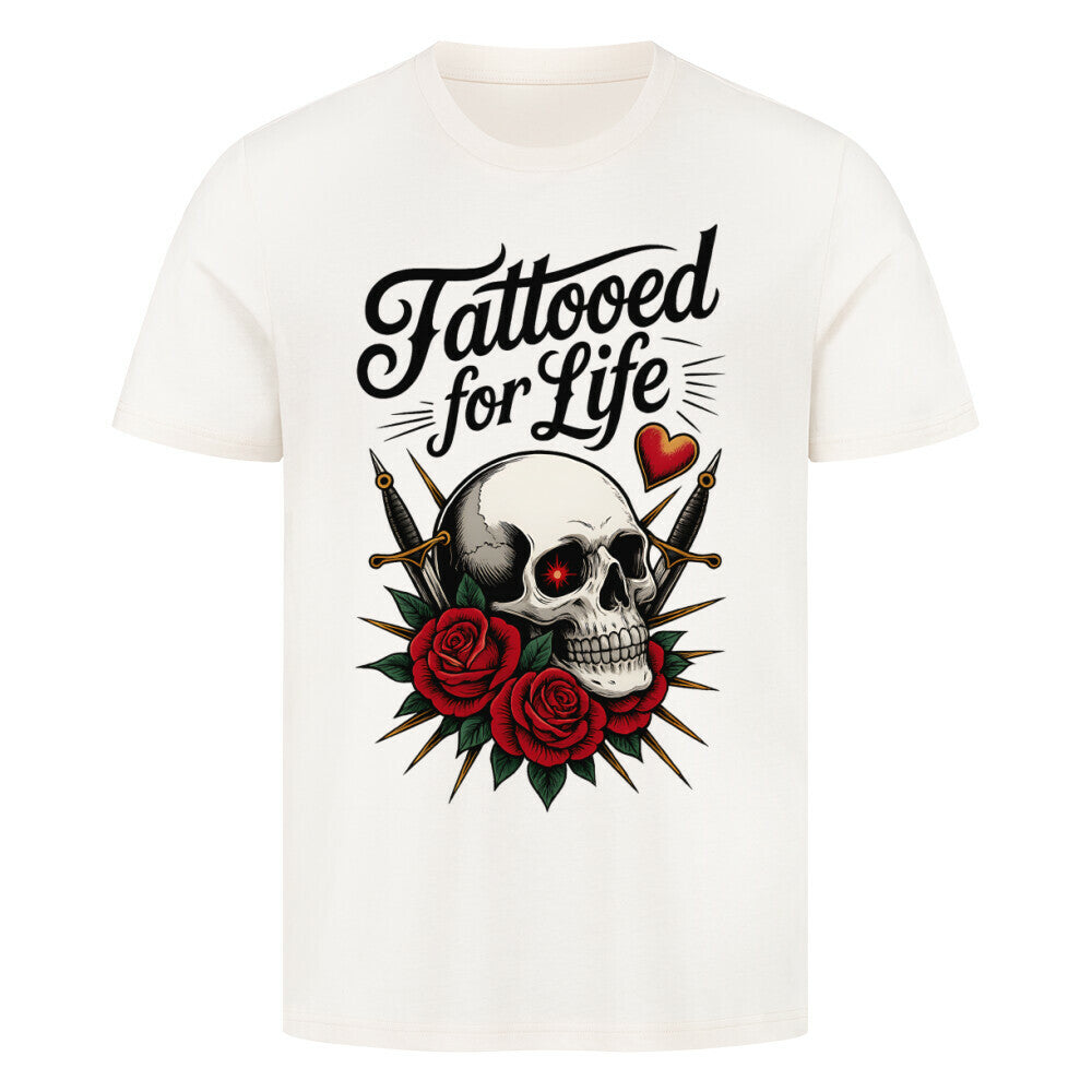 Life - Premium Shirt T-Shirt S Beige Tattoo Fashion von inked-mafia.de. Dieses Teil gehört in jeden Kleiderschrank eines inked-rebels! Finde ideale Geschenke für Tätowierte, Tattoofans oder Tätowierer.