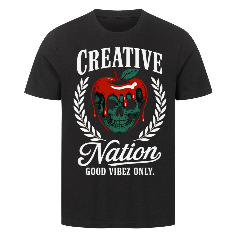 Creative Nation - Premium Shirt T-Shirt S Schwarz Tattoo Fashion von inked-mafia.de. Dieses Teil gehört in jeden Kleiderschrank eines inked-rebels! Finde ideale Geschenke für Tätowierte, Tattoofans oder Tätowierer.