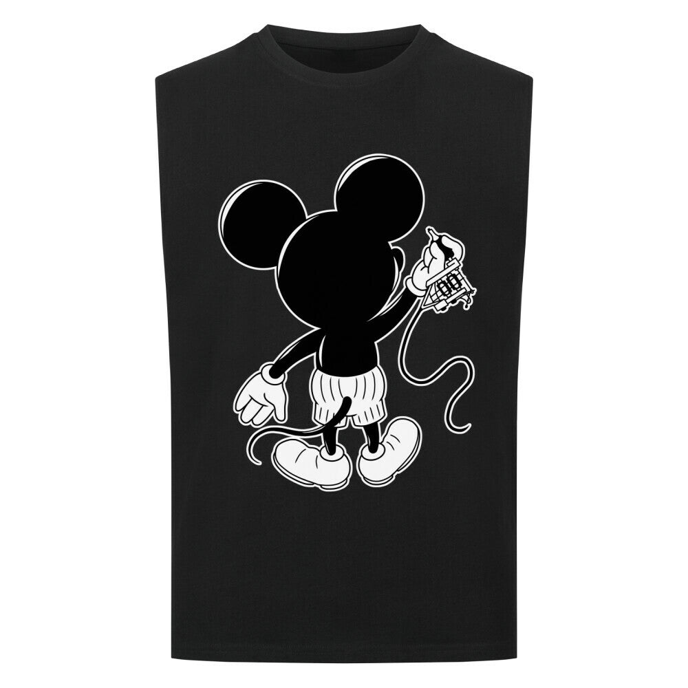 Inking Mouse - Sleeveless Oversized Shirt T-Shirt S Schwarz Tattoo Fashion von inked-mafia.de. Dieses Teil gehört in jeden Kleiderschrank eines inked-rebels! Finde ideale Geschenke für Tätowierte, Tattoofans oder Tätowierer.