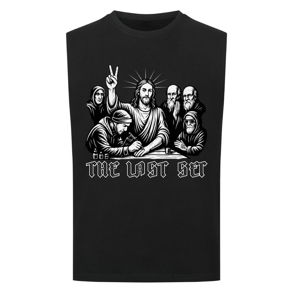 The last set - Sleeveless Oversized Shirt T-Shirt S Schwarz Tattoo Fashion von inked-mafia.de. Dieses Teil gehört in jeden Kleiderschrank eines inked-rebels! Finde ideale Geschenke für Tätowierte, Tattoofans oder Tätowierer.