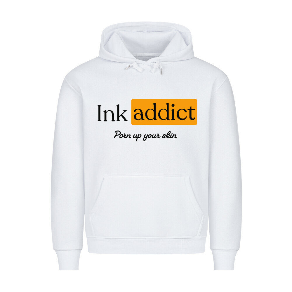 InkAddict - Hoodie Hoodie S Weiß Tattoo Fashion von inked-mafia.de. Dieses Teil gehört in jeden Kleiderschrank eines inked-rebels! Finde ideale Geschenke für Tätowierte, Tattoofans oder Tätowierer.