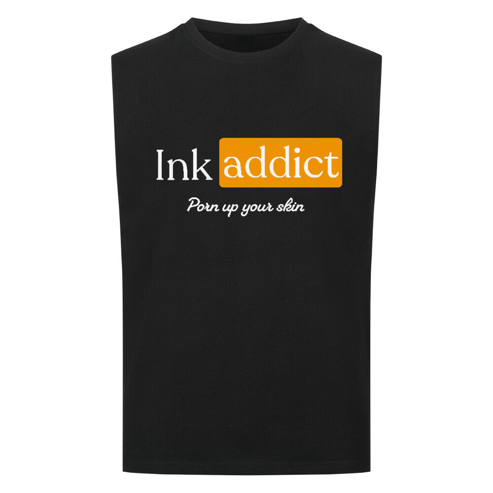 InkAddict - Sleeveless Oversized Shirt T-Shirt S Schwarz Tattoo Fashion von inked-mafia.de. Dieses Teil gehört in jeden Kleiderschrank eines inked-rebels! Finde ideale Geschenke für Tätowierte, Tattoofans oder Tätowierer.