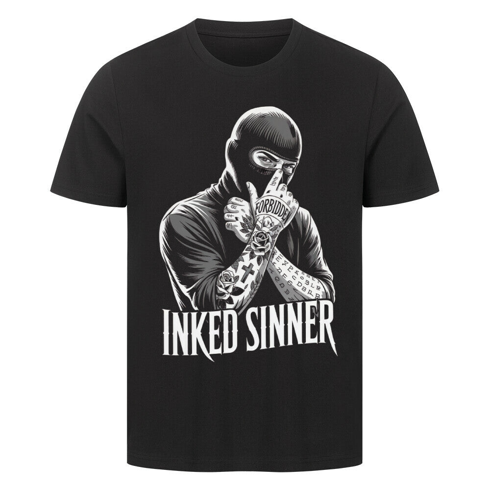 Inked Sinner - Premium Shirt T-Shirt S Schwarz Tattoo Fashion von inked-mafia.de. Dieses Teil gehört in jeden Kleiderschrank eines inked-rebels! Finde ideale Geschenke für Tätowierte, Tattoofans oder Tätowierer.