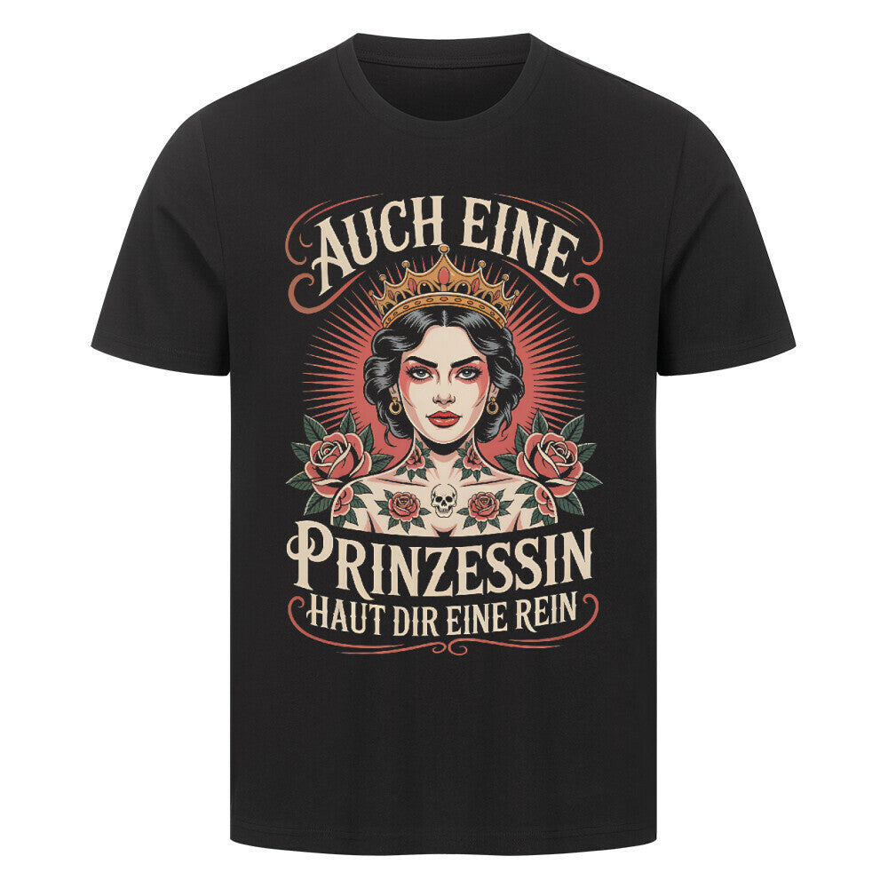 Prinzessin - Premium Shirt T-Shirt S Schwarz Tattoo Fashion von inked-mafia.de. Dieses Teil gehört in jeden Kleiderschrank eines inked-rebels! Finde ideale Geschenke für Tätowierte, Tattoofans oder Tätowierer.