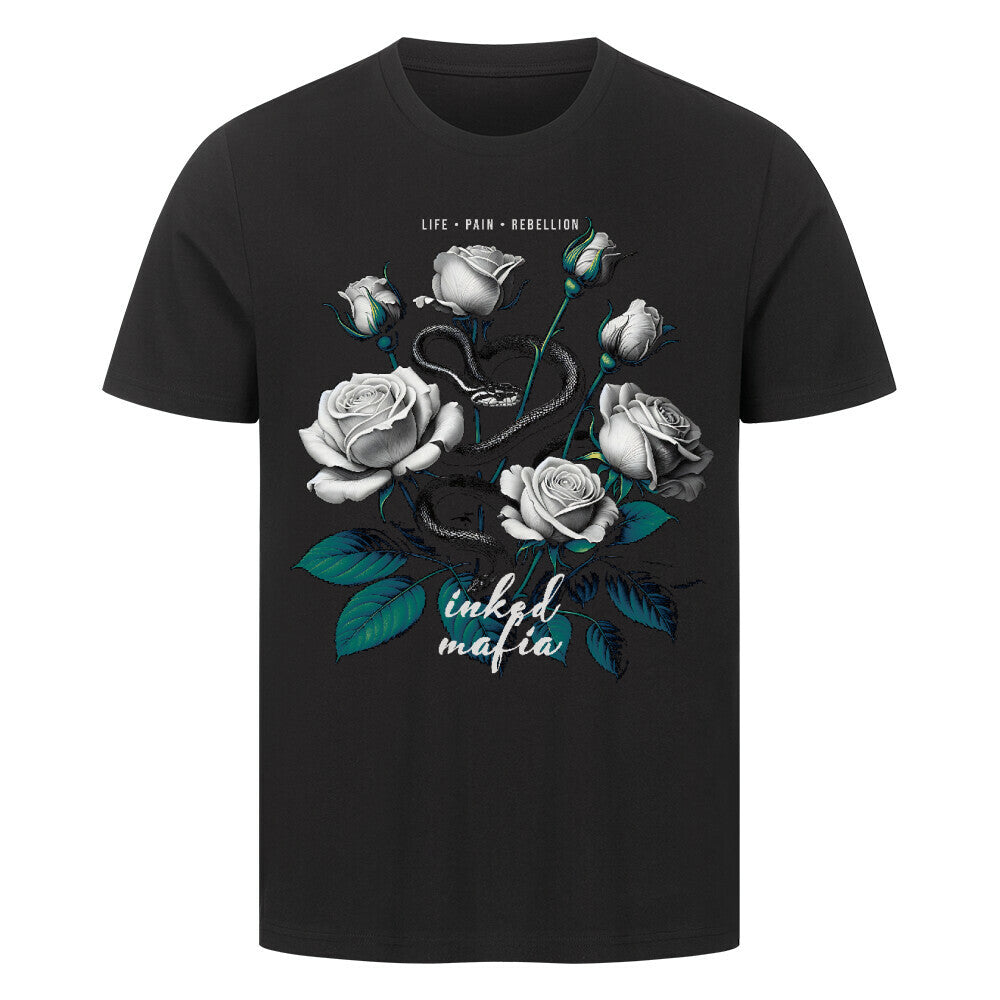 Rebellion - Premium Shirt T-Shirt S Schwarz Tattoo Fashion von inked-mafia.de. Dieses Teil gehört in jeden Kleiderschrank eines inked-rebels! Finde ideale Geschenke für Tätowierte, Tattoofans oder Tätowierer.