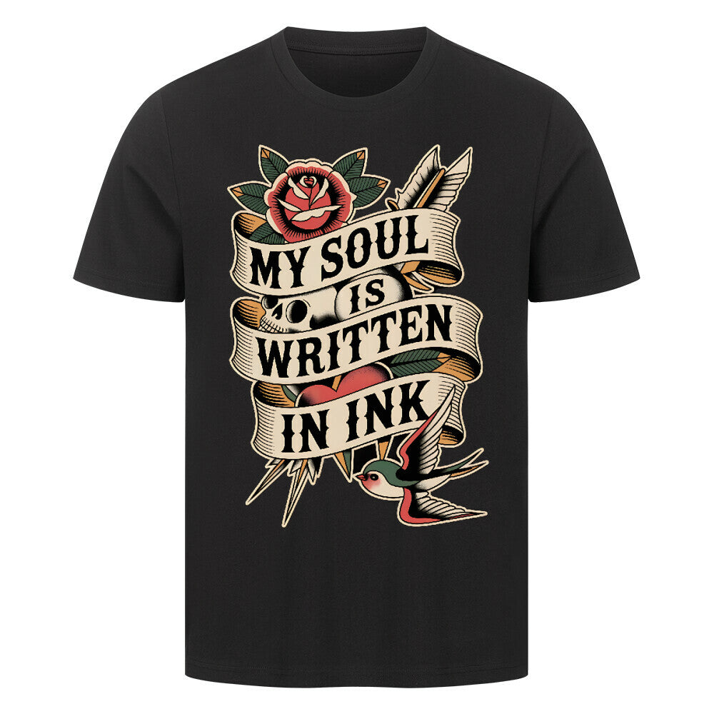 Soul - Premium Shirt T-Shirt S Schwarz Tattoo Fashion von inked-mafia.de. Dieses Teil gehört in jeden Kleiderschrank eines inked-rebels! Finde ideale Geschenke für Tätowierte, Tattoofans oder Tätowierer.