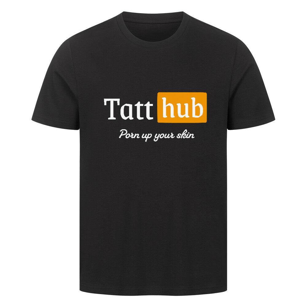 TattHub - Premium Shirt T-Shirt S Schwarz Tattoo Fashion von inked-mafia.de. Dieses Teil gehört in jeden Kleiderschrank eines inked-rebels! Finde ideale Geschenke für Tätowierte, Tattoofans oder Tätowierer.