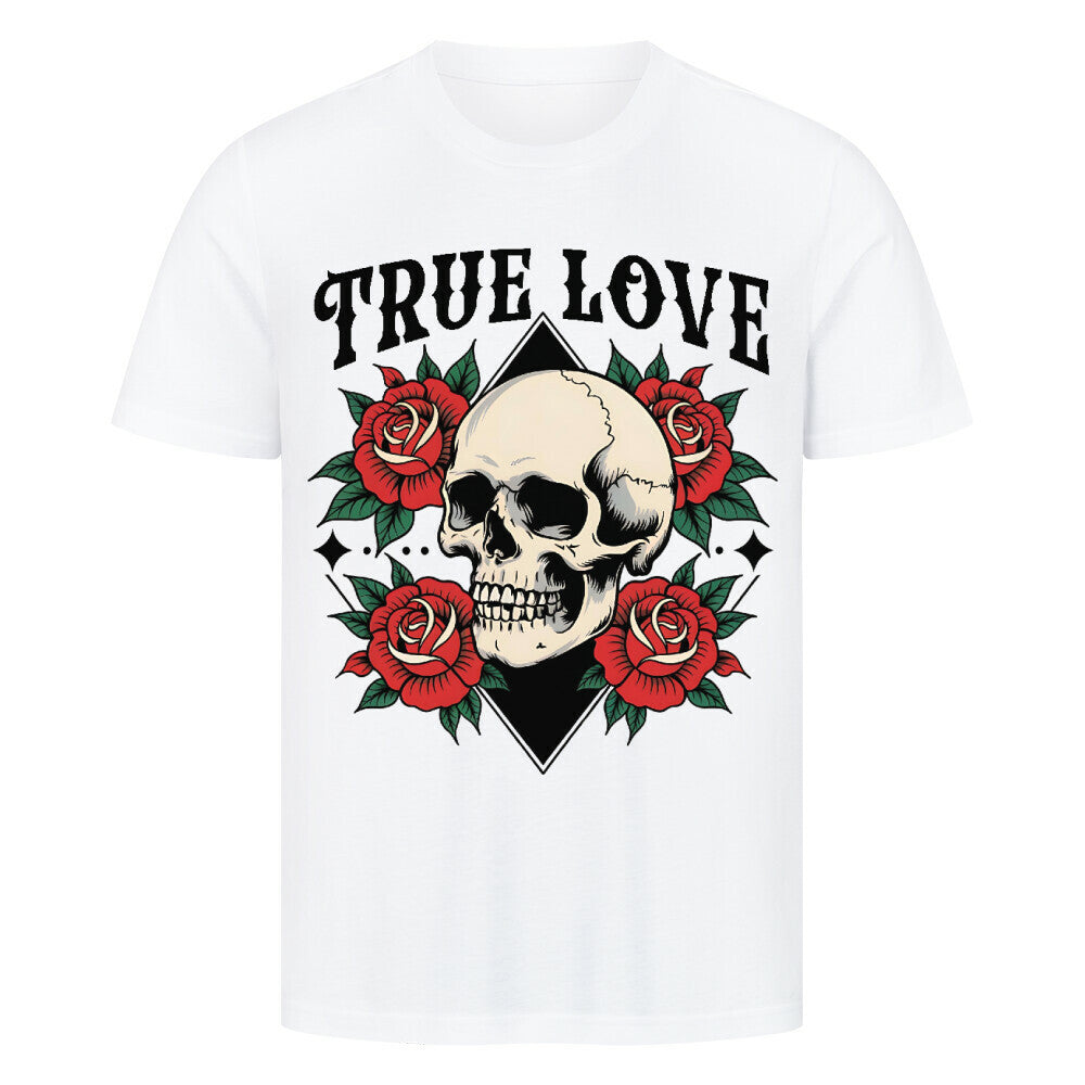 True Love - Premium Shirt T-Shirt S Weiß Tattoo Fashion von inked-mafia.de. Dieses Teil gehört in jeden Kleiderschrank eines inked-rebels! Finde ideale Geschenke für Tätowierte, Tattoofans oder Tätowierer.