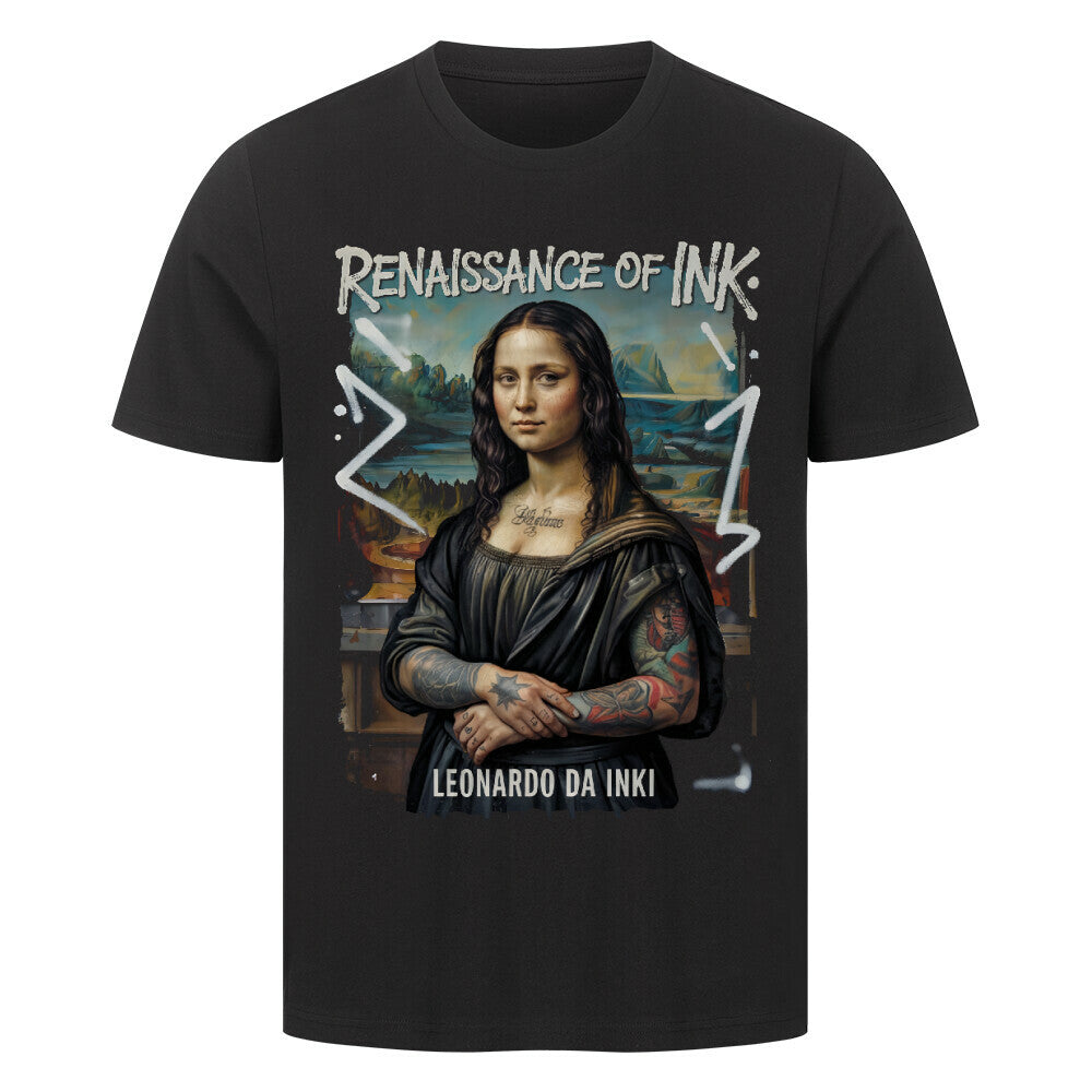 Renaissance of Ink - Premium Shirt T-Shirt S Schwarz Tattoo Fashion von inked-mafia.de. Dieses Teil gehört in jeden Kleiderschrank eines inked-rebels! Finde ideale Geschenke für Tätowierte, Tattoofans oder Tätowierer.