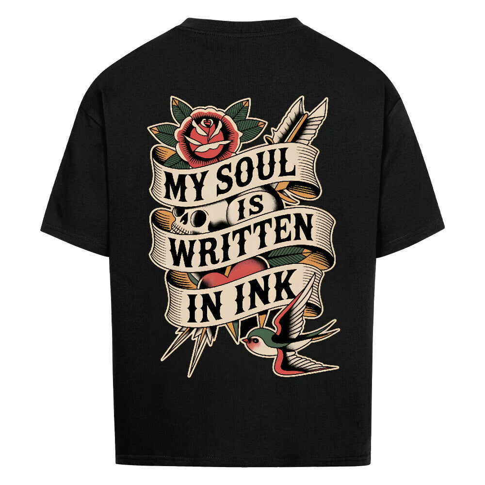Soul - Heavy Oversized Backprint Shirt T-Shirt XS Schwarz Tattoo Fashion von inked-mafia.de. Dieses Teil gehört in jeden Kleiderschrank eines inked-rebels! Finde ideale Geschenke für Tätowierte, Tattoofans oder Tätowierer.