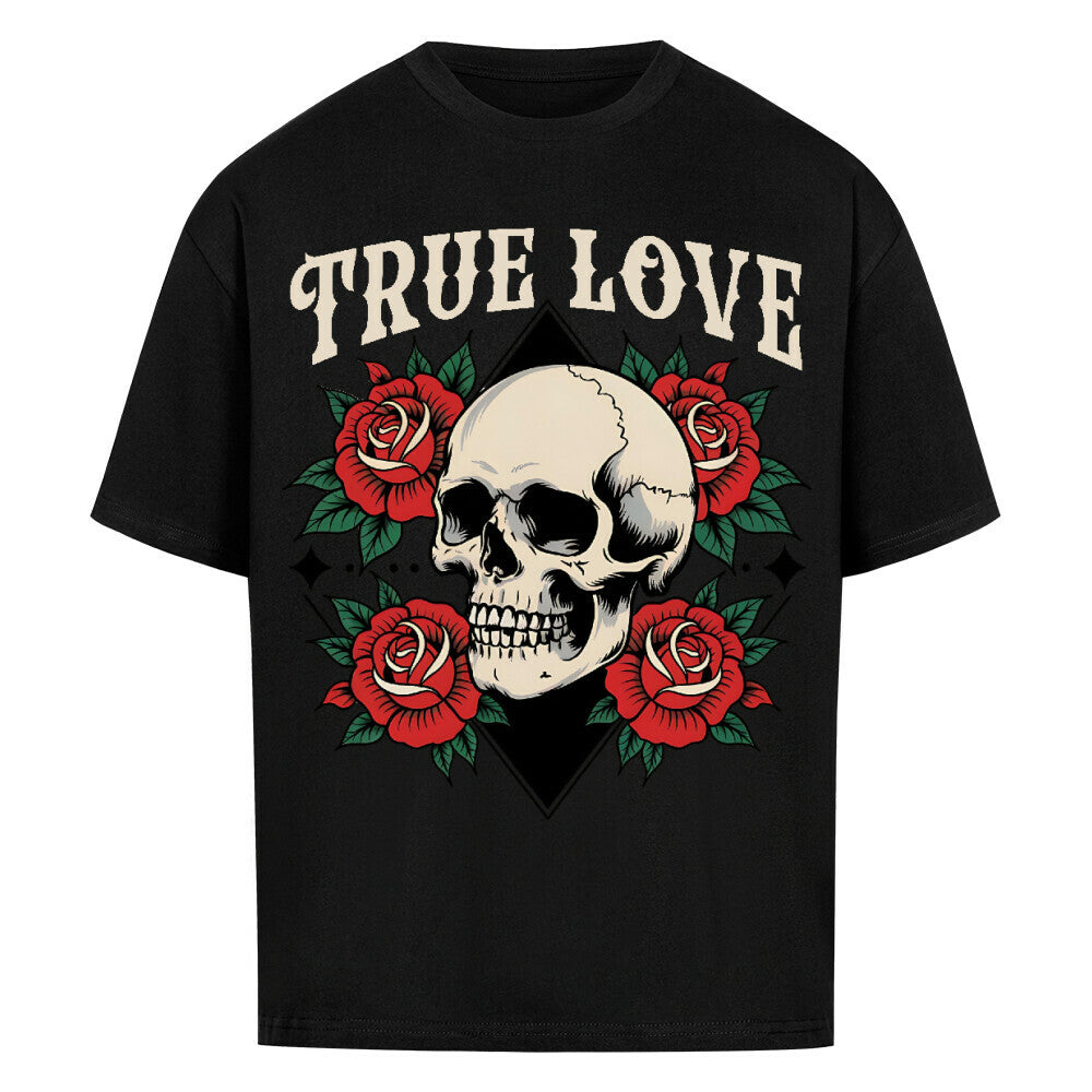 True Love - Heavy Oversized Shirt T-Shirt XS Schwarz Tattoo Fashion von inked-mafia.de. Dieses Teil gehört in jeden Kleiderschrank eines inked-rebels! Finde ideale Geschenke für Tätowierte, Tattoofans oder Tätowierer.
