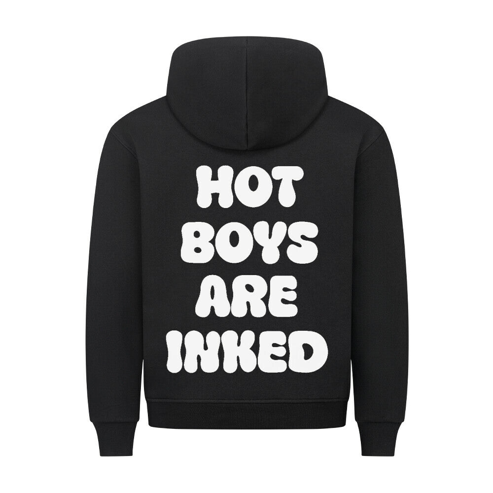 Hot Boys - Backprint Hoodie Hoodie S Schwarz Tattoo Fashion von inked-mafia.de. Dieses Teil gehört in jeden Kleiderschrank eines inked-rebels! Finde ideale Geschenke für Tätowierte, Tattoofans oder Tätowierer.