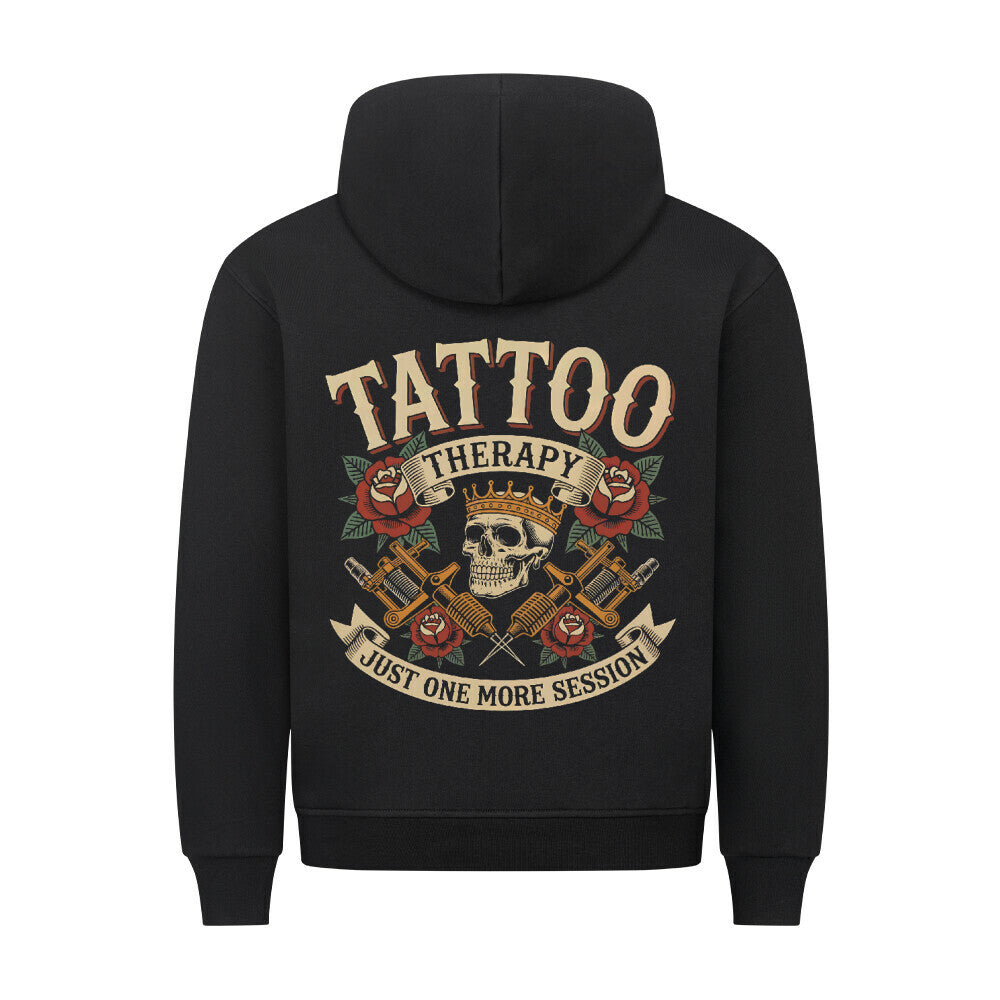 One more Session - Backprint Hoodie Hoodie S Schwarz Tattoo Fashion von inked-mafia.de. Dieses Teil gehört in jeden Kleiderschrank eines inked-rebels! Finde ideale Geschenke für Tätowierte, Tattoofans oder Tätowierer.