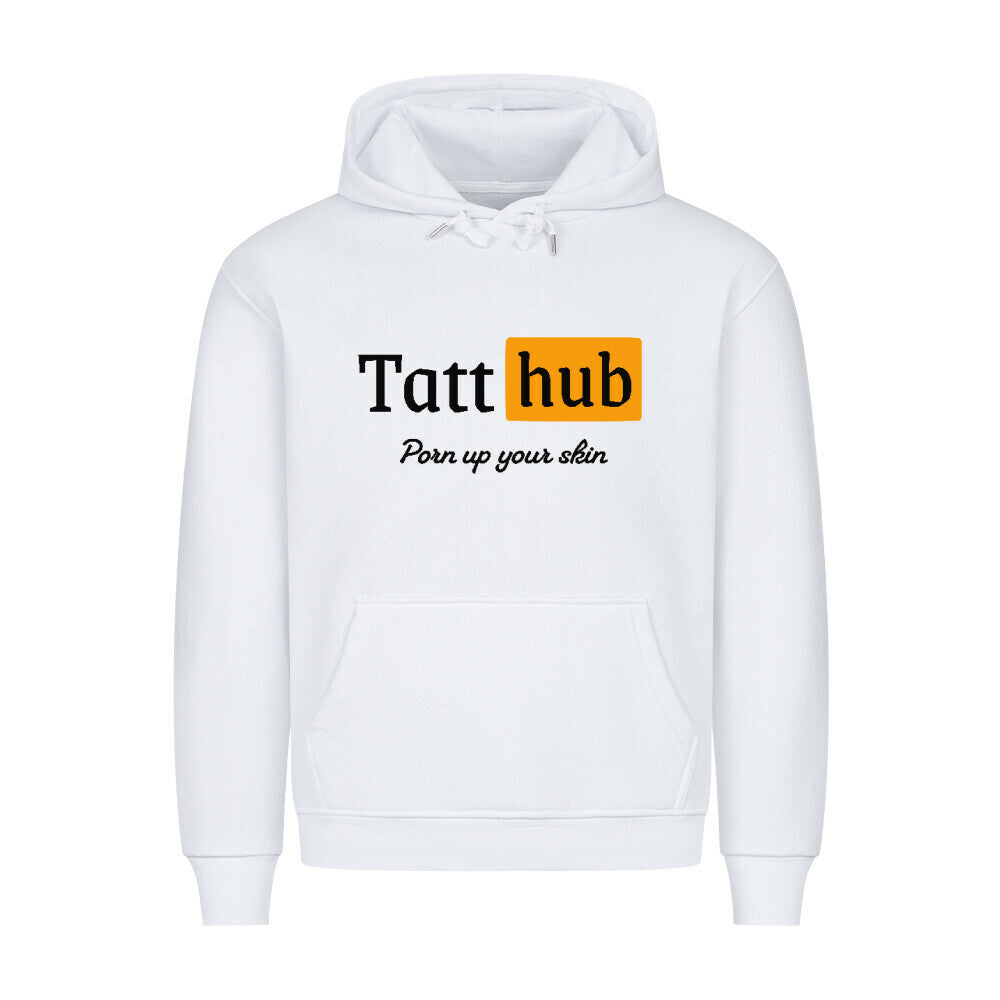 TattHub - Hoodie Hoodie S Weiß Tattoo Fashion von inked-mafia.de. Dieses Teil gehört in jeden Kleiderschrank eines inked-rebels! Finde ideale Geschenke für Tätowierte, Tattoofans oder Tätowierer.