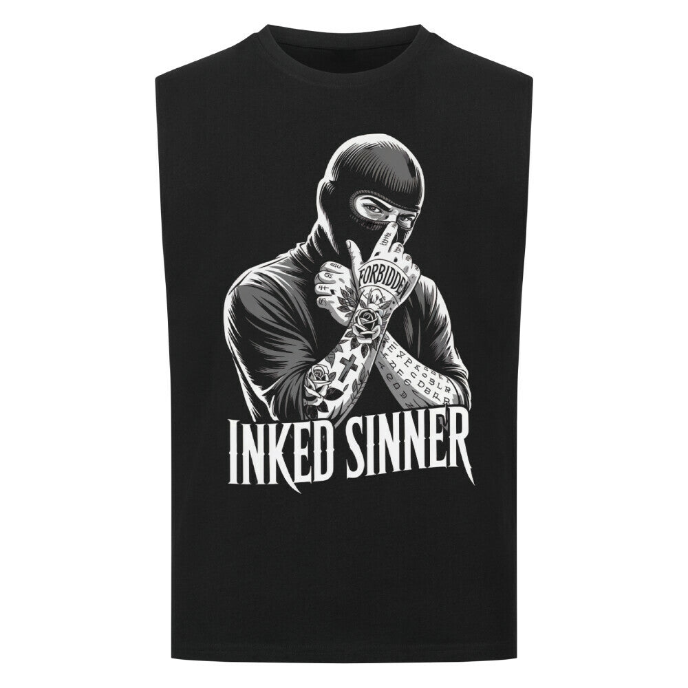 Inked Sinner - Sleeveless Oversized Shirt T-Shirt S Schwarz Tattoo Fashion von inked-mafia.de. Dieses Teil gehört in jeden Kleiderschrank eines inked-rebels! Finde ideale Geschenke für Tätowierte, Tattoofans oder Tätowierer.