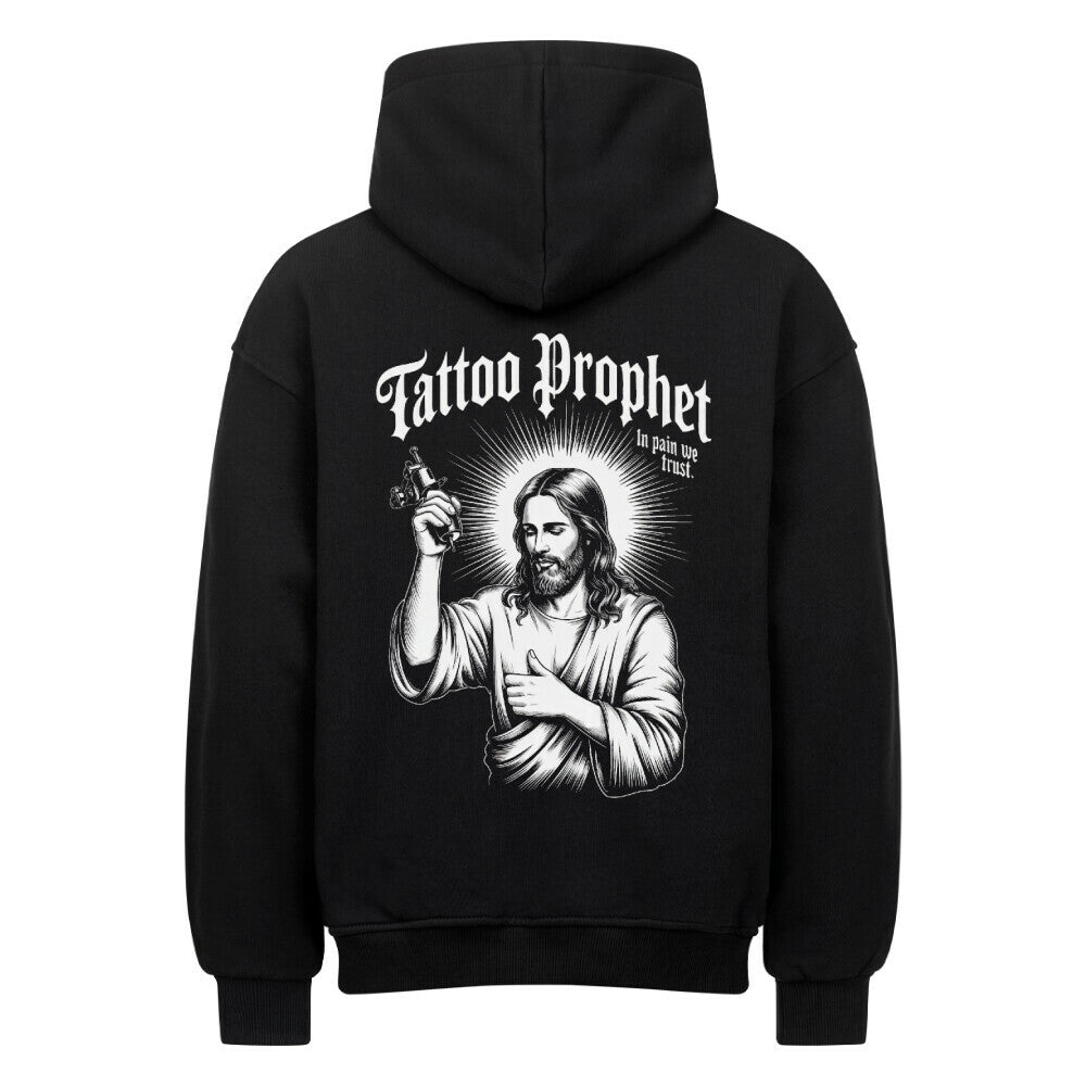 Prophet - Heavy Oversized Backprint Hoodie Hoodie XS Schwarz Tattoo Fashion von inked-mafia.de. Dieses Teil gehört in jeden Kleiderschrank eines inked-rebels! Finde ideale Geschenke für Tätowierte, Tattoofans oder Tätowierer.