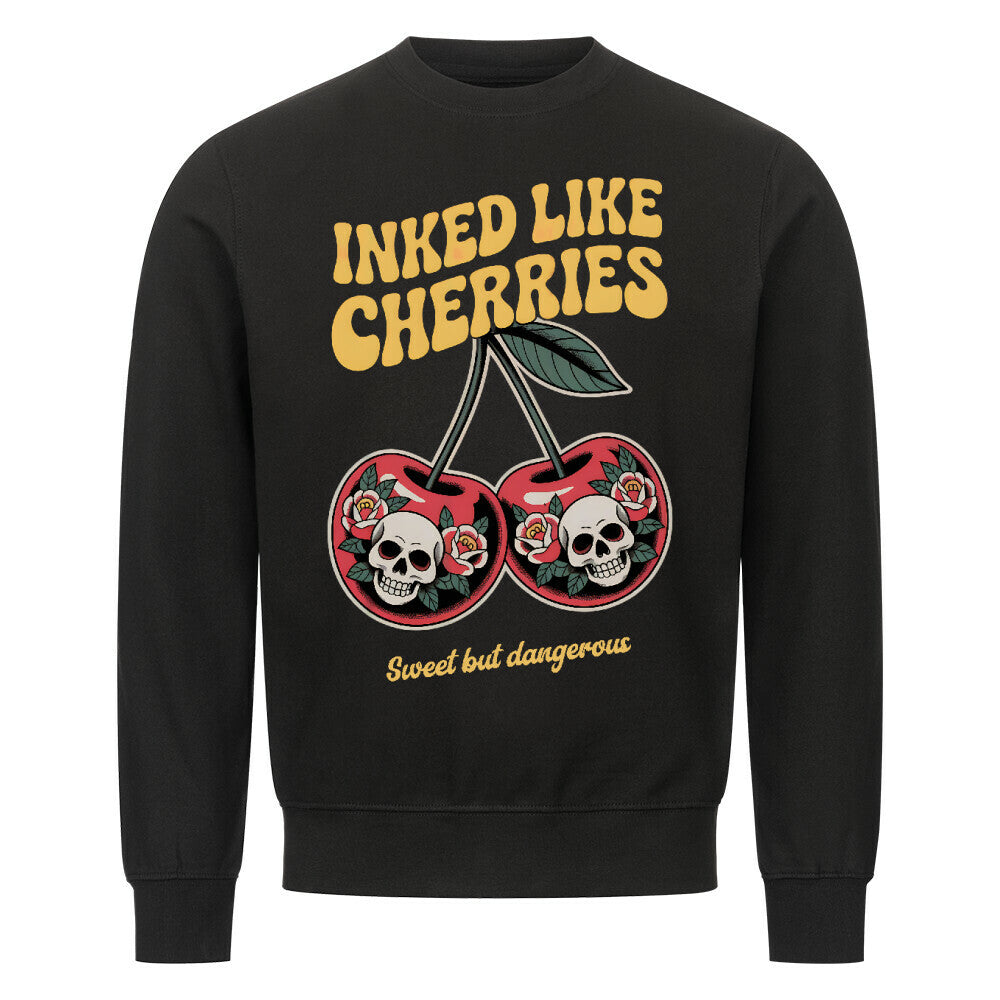 Cherries - Sweatshirt Sweatshirt S Schwarz Tattoo Fashion von inked-mafia.de. Dieses Teil gehört in jeden Kleiderschrank eines inked-rebels! Finde ideale Geschenke für Tätowierte, Tattoofans oder Tätowierer.