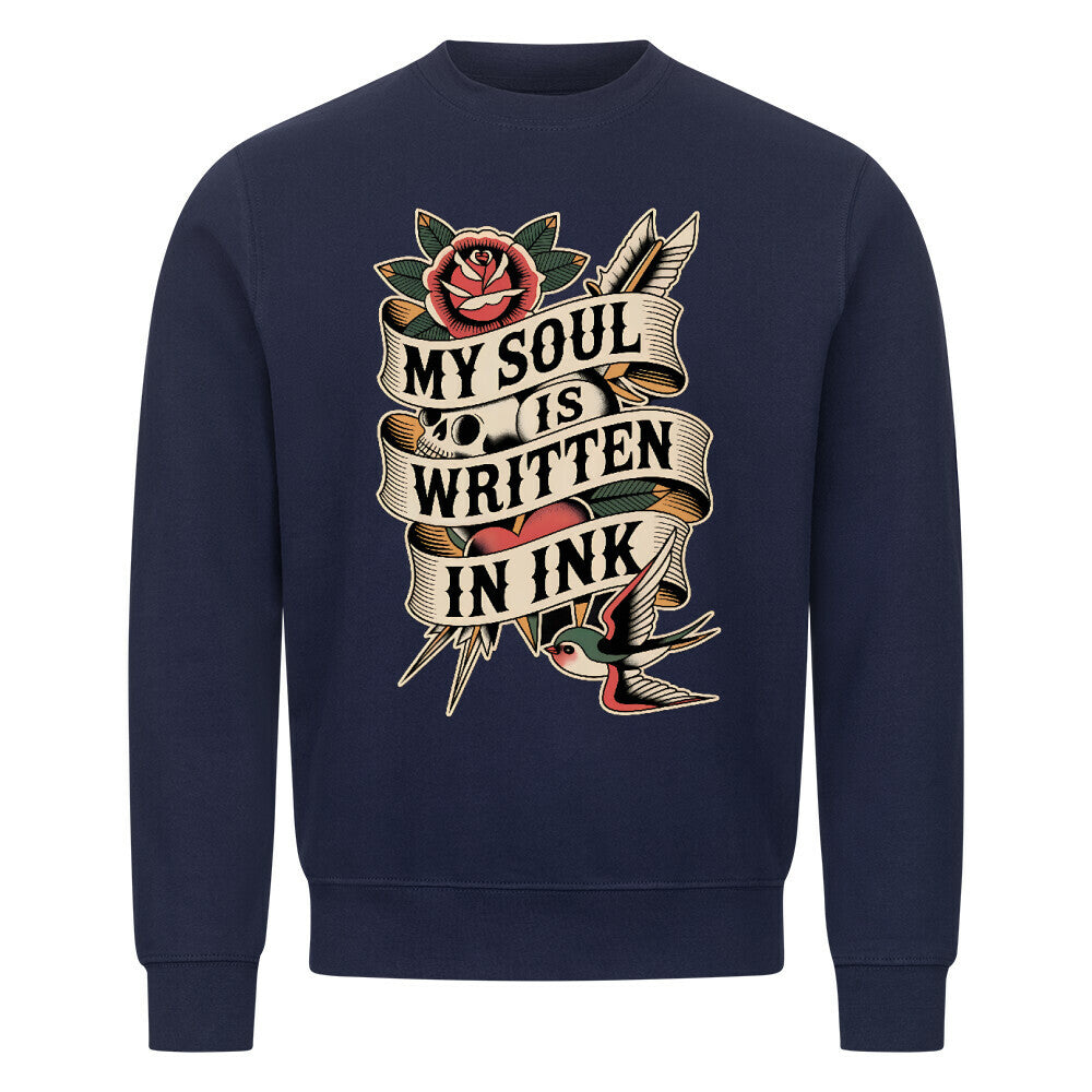 Soul - Sweatshirt Sweatshirt S Navy Blue Tattoo Fashion von inked-mafia.de. Dieses Teil gehört in jeden Kleiderschrank eines inked-rebels! Finde ideale Geschenke für Tätowierte, Tattoofans oder Tätowierer.