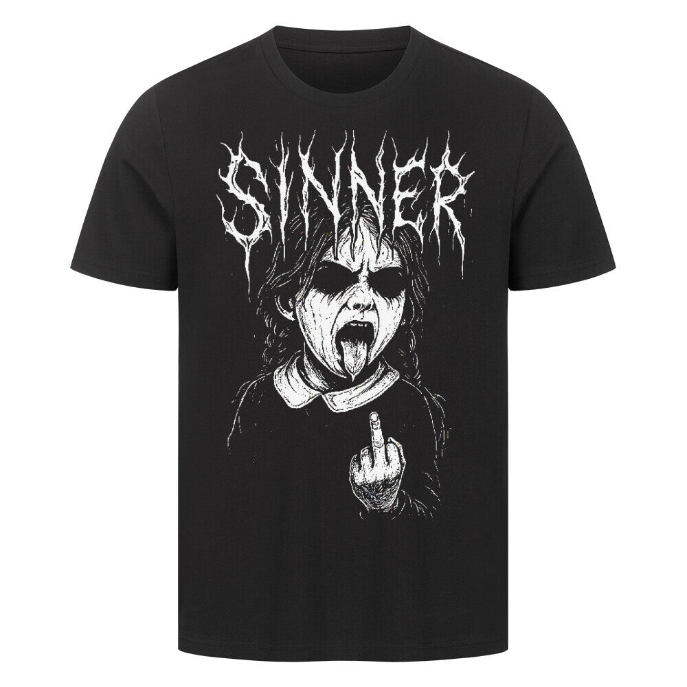 Sinner - Premium Shirt T-Shirt S Schwarz Tattoo Fashion von inked-mafia.de. Dieses Teil gehört in jeden Kleiderschrank eines inked-rebels! Finde ideale Geschenke für Tätowierte, Tattoofans oder Tätowierer.